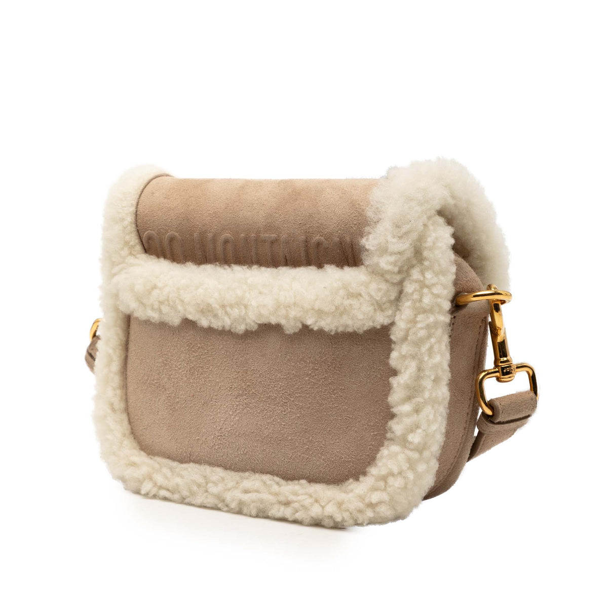 Dior Small Suede Shearling Bobby Crossbody Brown