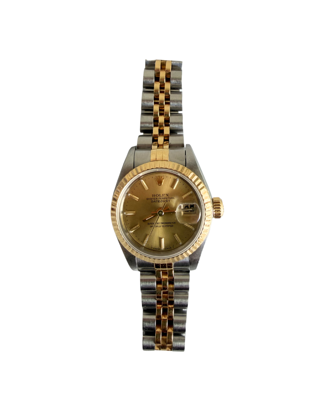 ROLEX LADY DATEJUST 26 MM COM MOSTRADOR CHAMPANHE