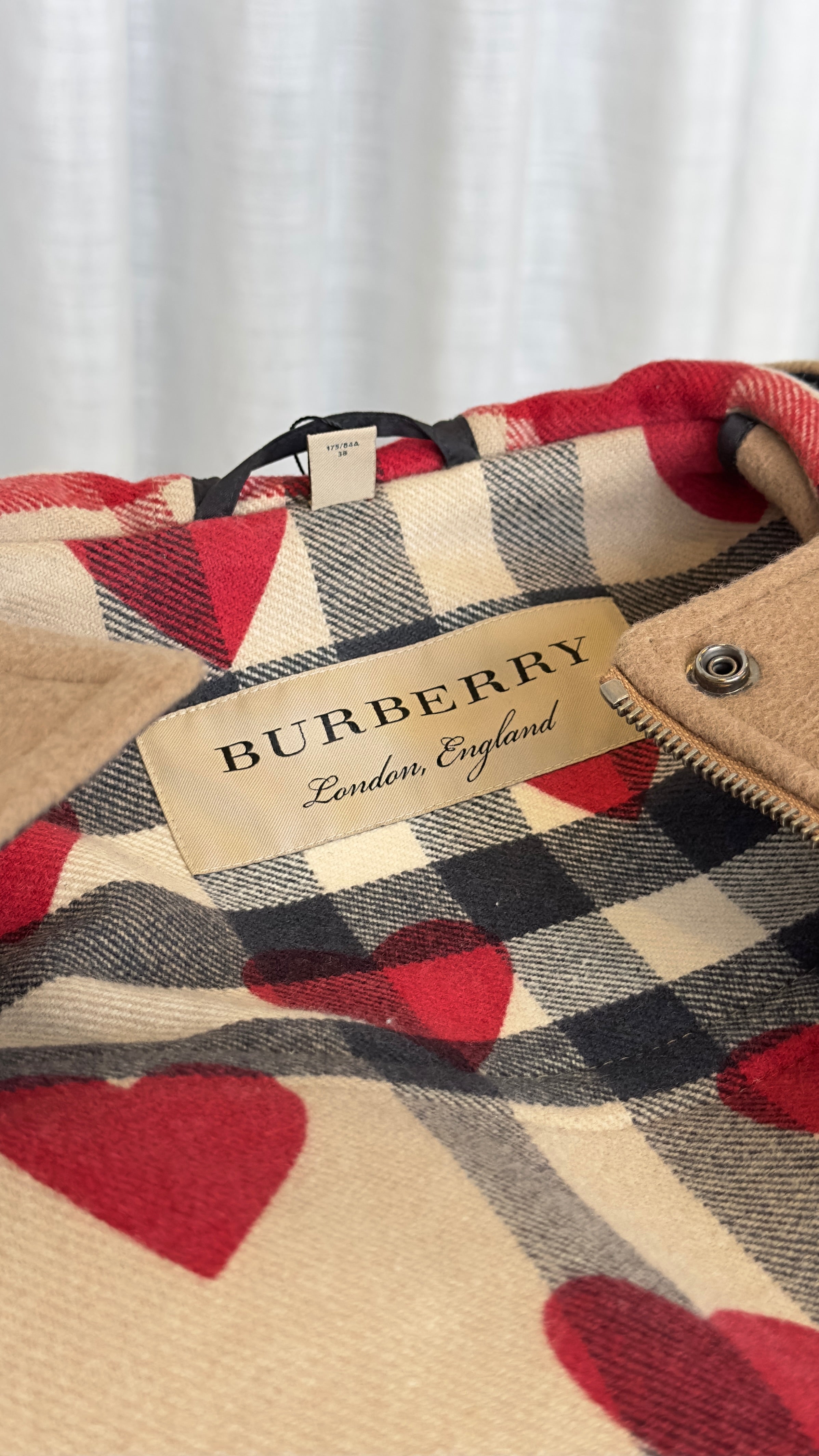 BURBERRY HEART PRINT COAT