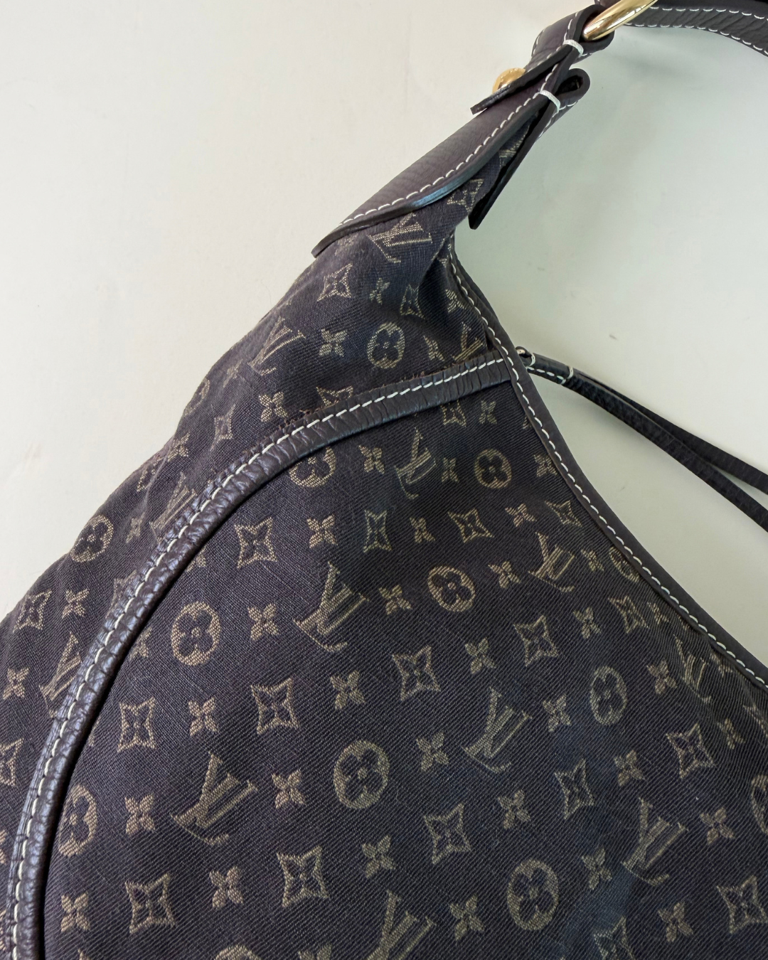Louis Vuitton Neverfull MM Manon Monogram Lin Ebene Shoulder Bag