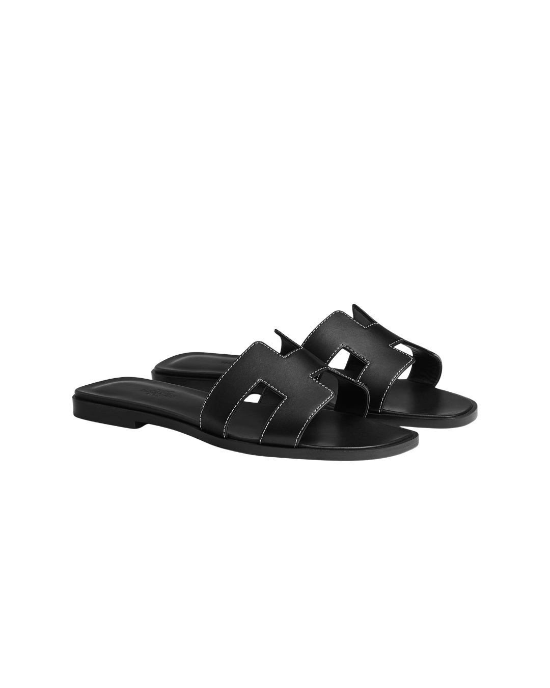 Hermes Oran sandal in Black - full set never worn