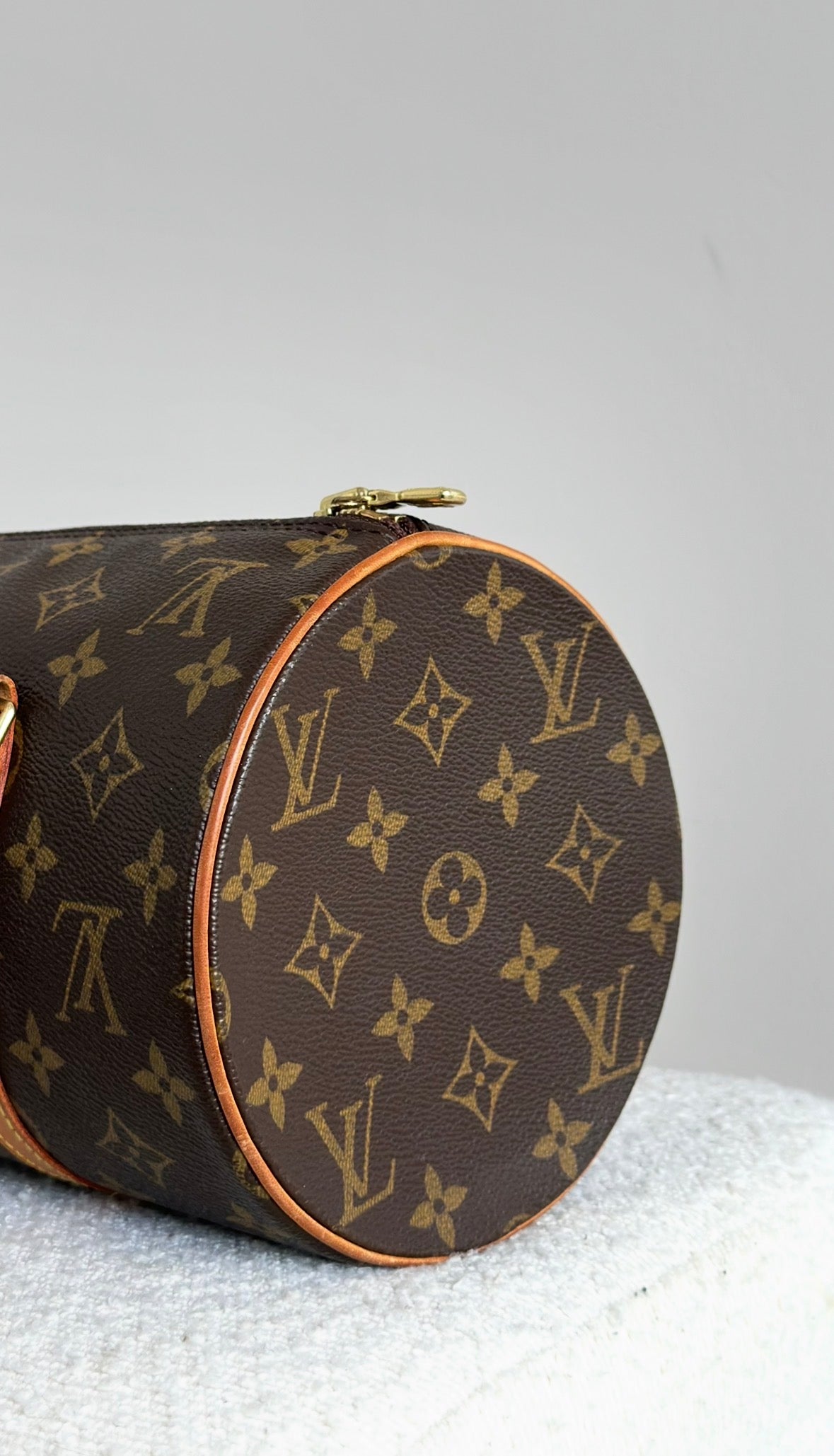 LOUIS VUITTON PAPILLON 30 MONOGRAM TOTE BAG IN BROWN