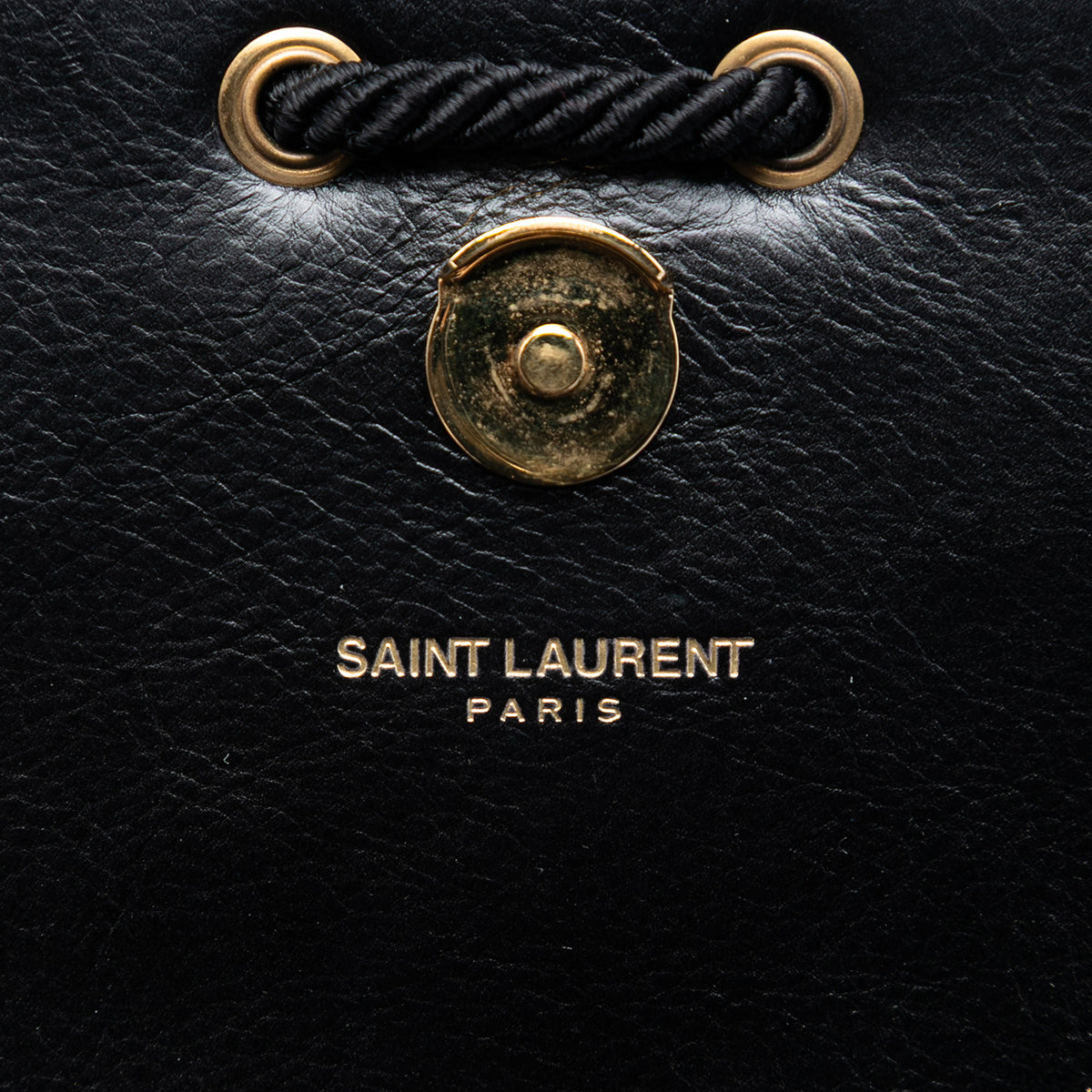 Saint Laurent Medium Suede Rope Stitch Kate Crossbody Black