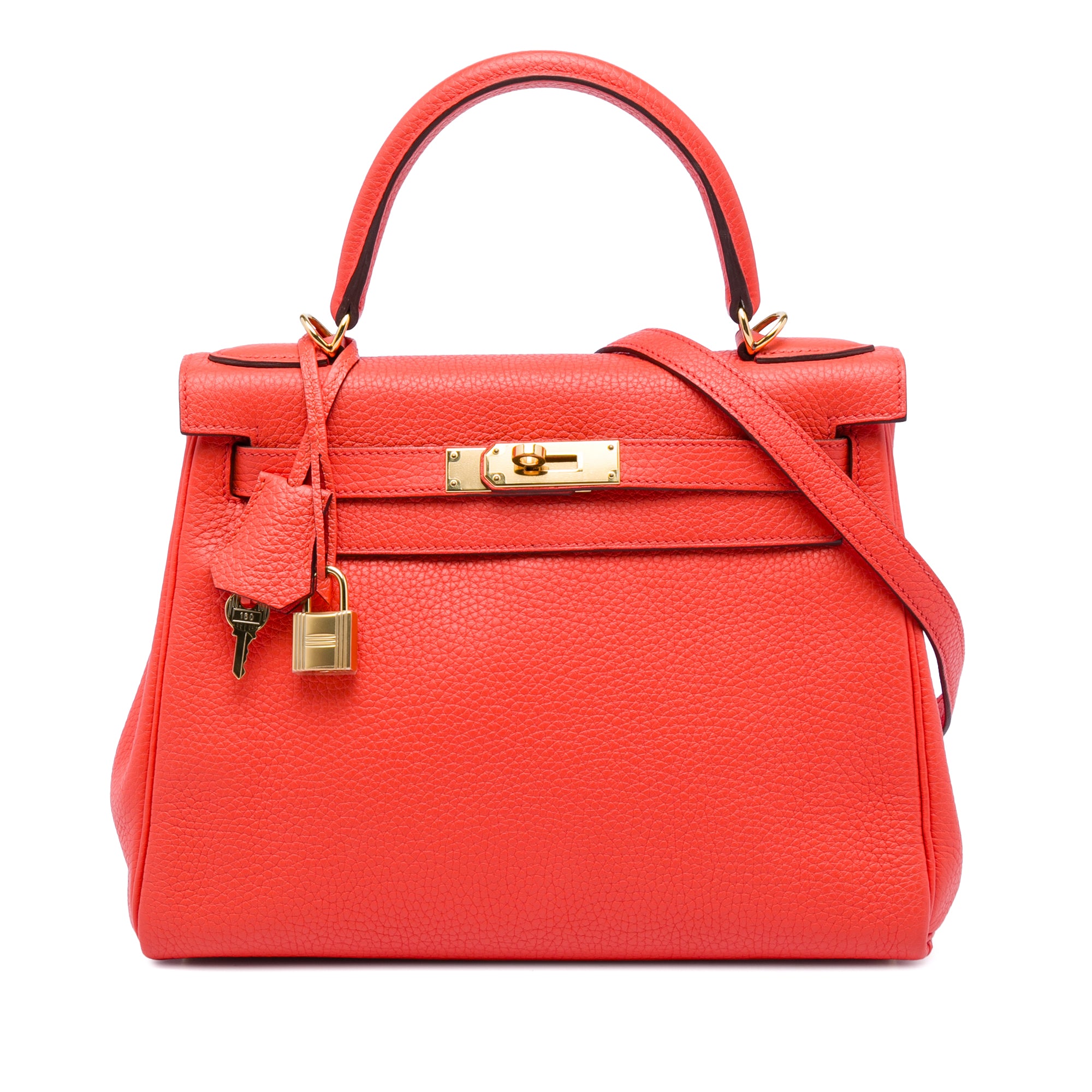Hermès Clemence Kelly II Retourne 28 Orange