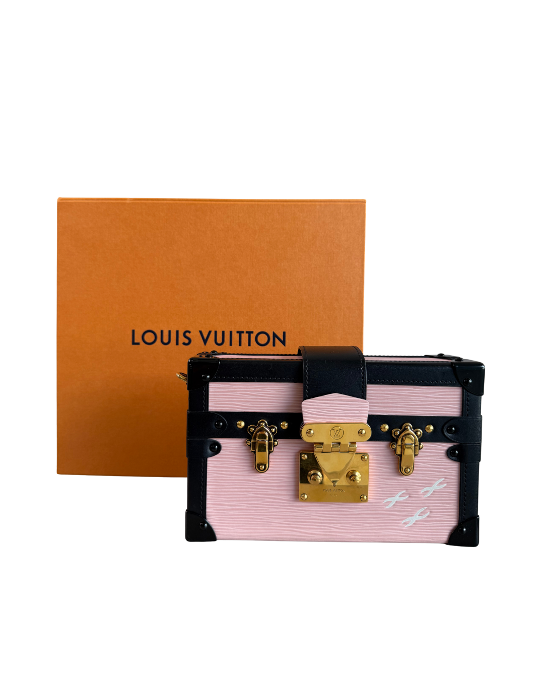 Louis Vuitton Petite Malle Bag in Baby Pink