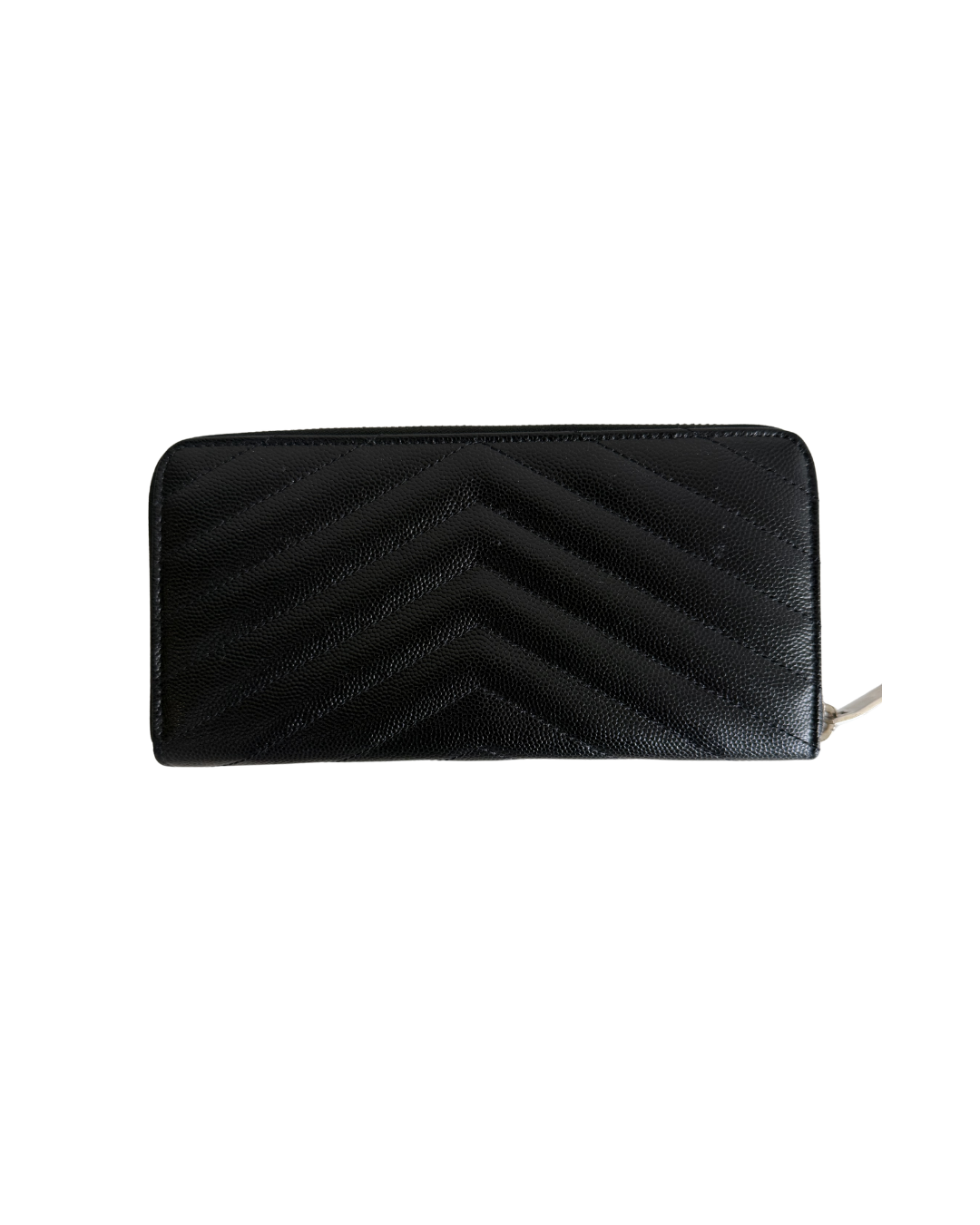 Saint Laurent Womens Monogram Matelasse Leather Zip-around Wallet