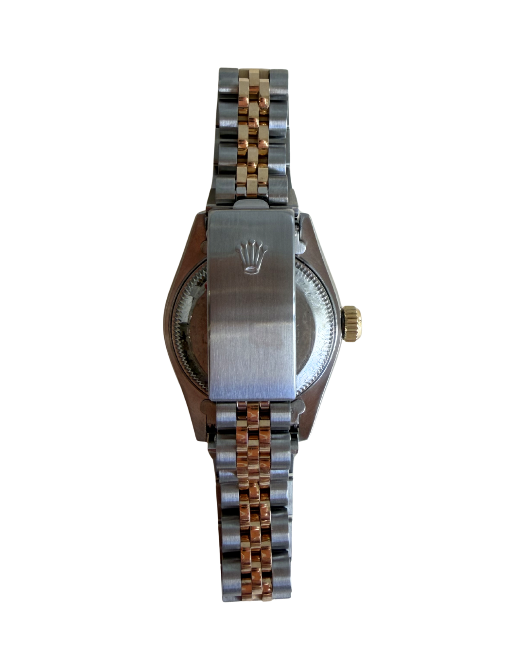 ROLEX LADY DATEJUST 26MM IN STEEL AND GOLD WITH WHITE DIAL AND DIAMONDS