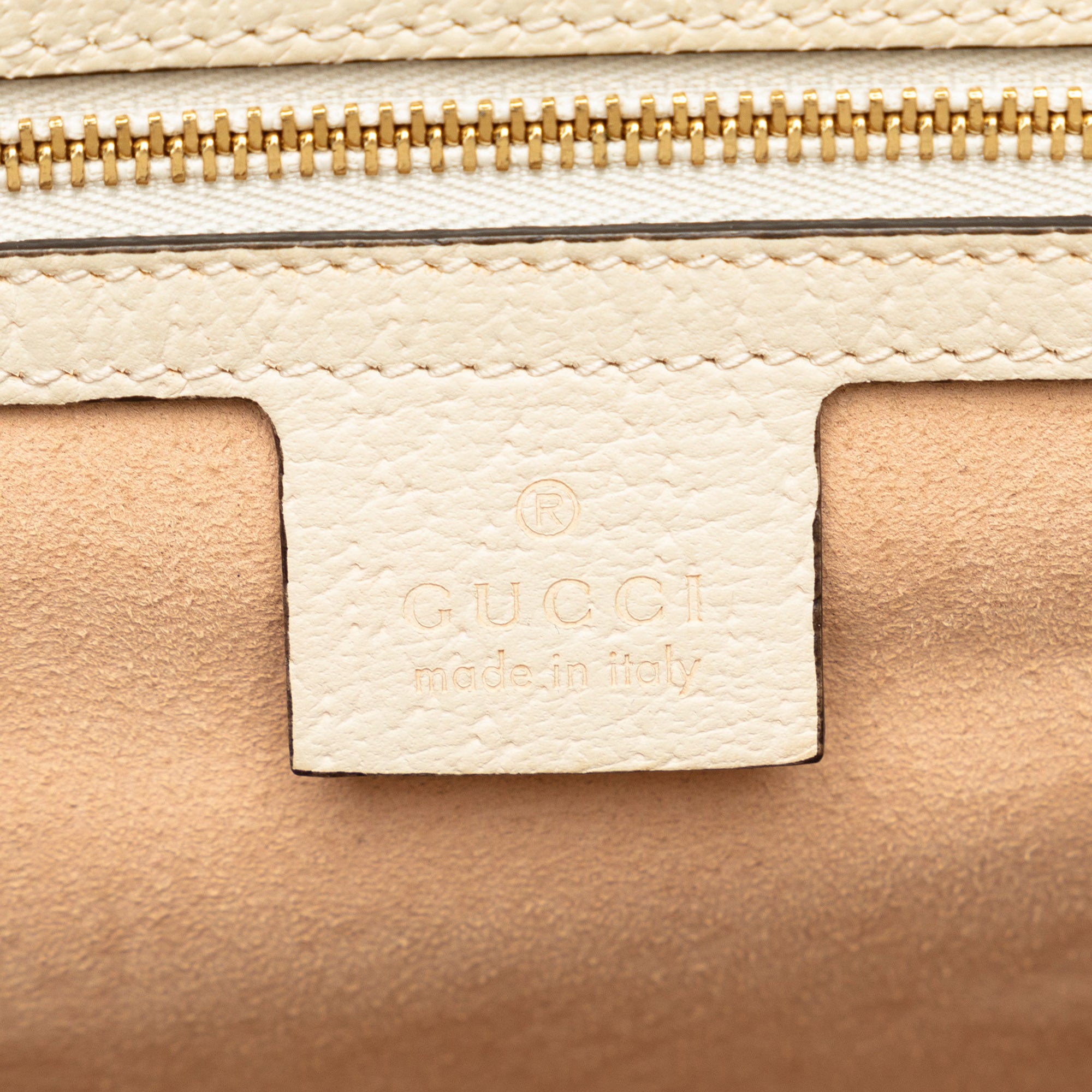 Gucci Leather Ophidia Chain Crossbody In White