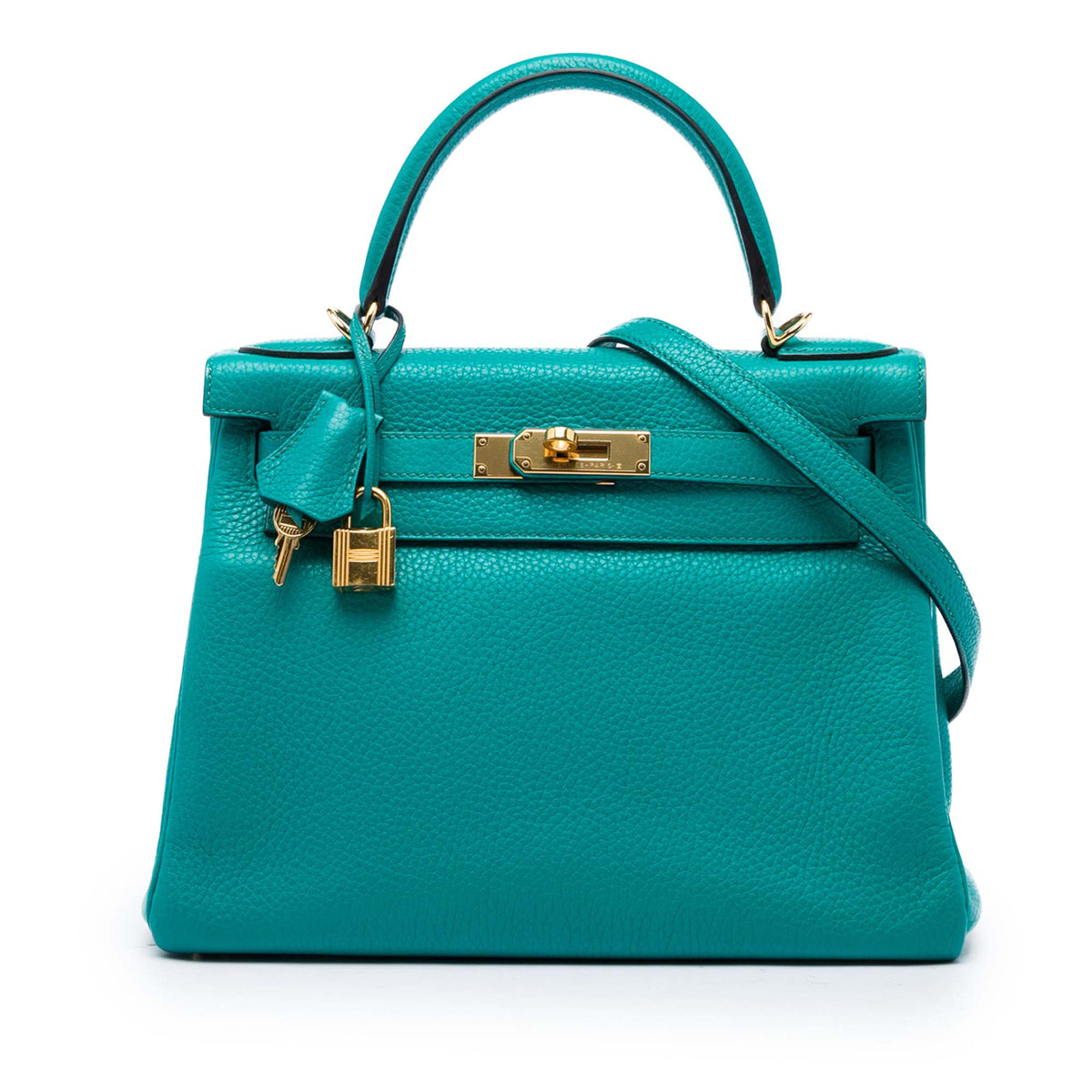 Hermès Clemence Kelly II Retourne 28 Blue