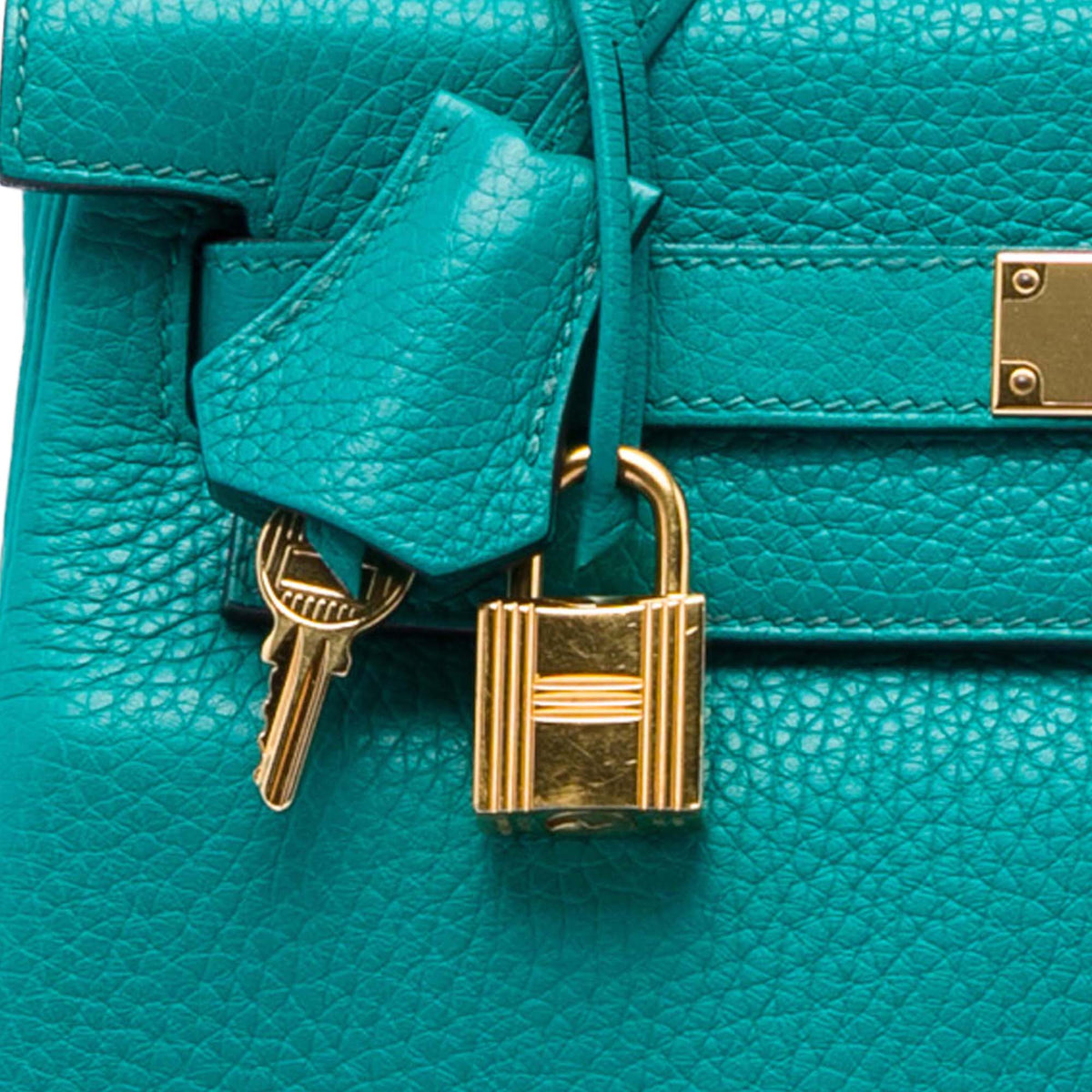 Hermès Clemence Kelly II Retourne 28 Blue
