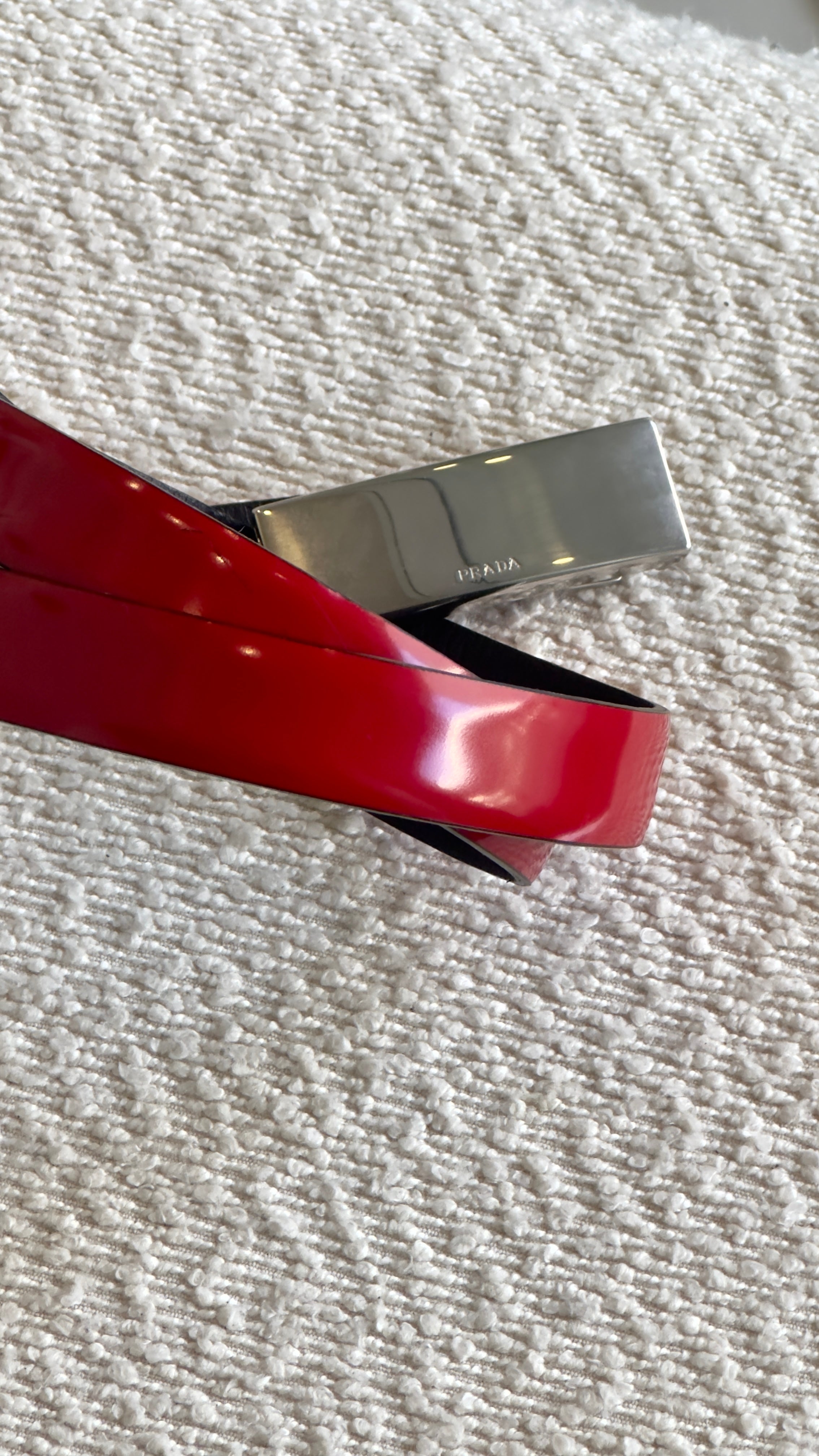 PRADA BELT IN RED