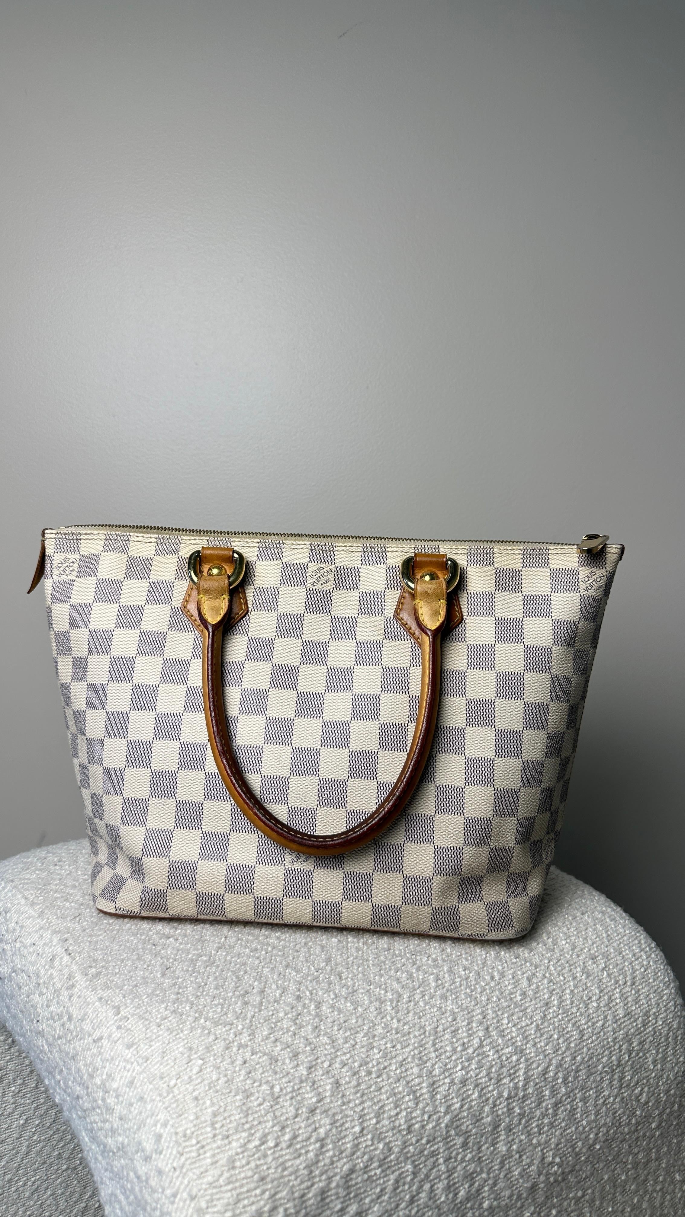 LOUIS VUITTON SALEYA TOTE BAG PM IN WHITE