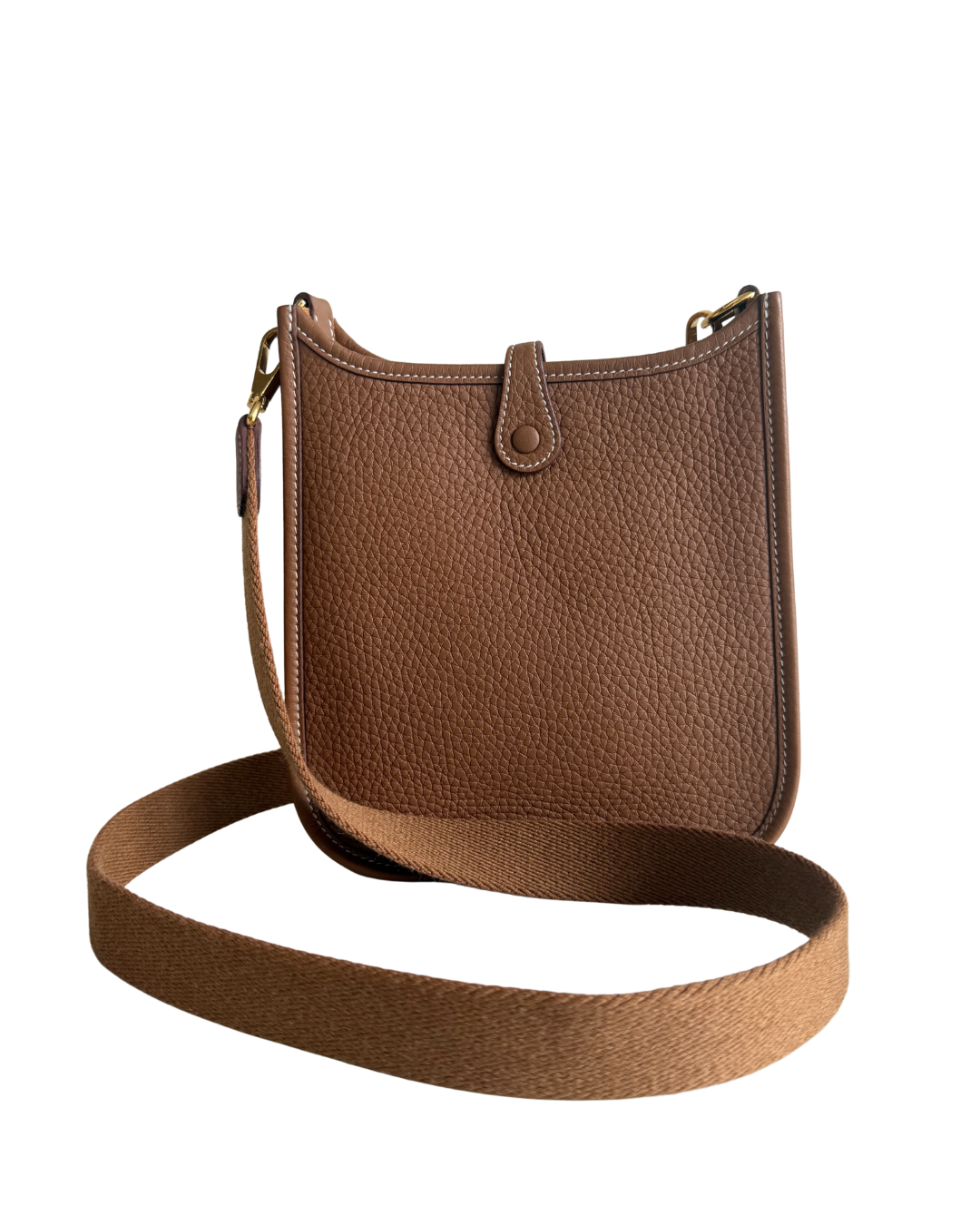Hermès Mini Evelyne in Camel - New condition