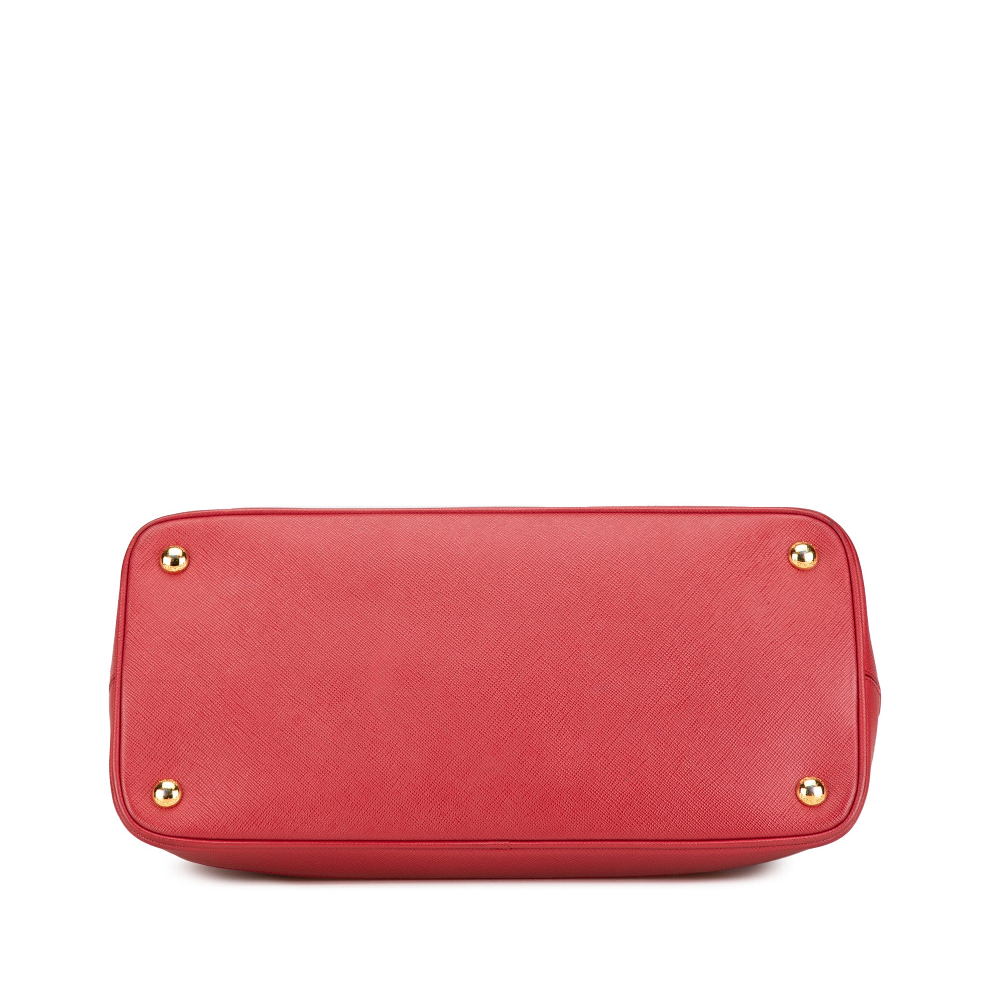 Prada Medium Saffiano Lux Open Promenade Satchel In Red