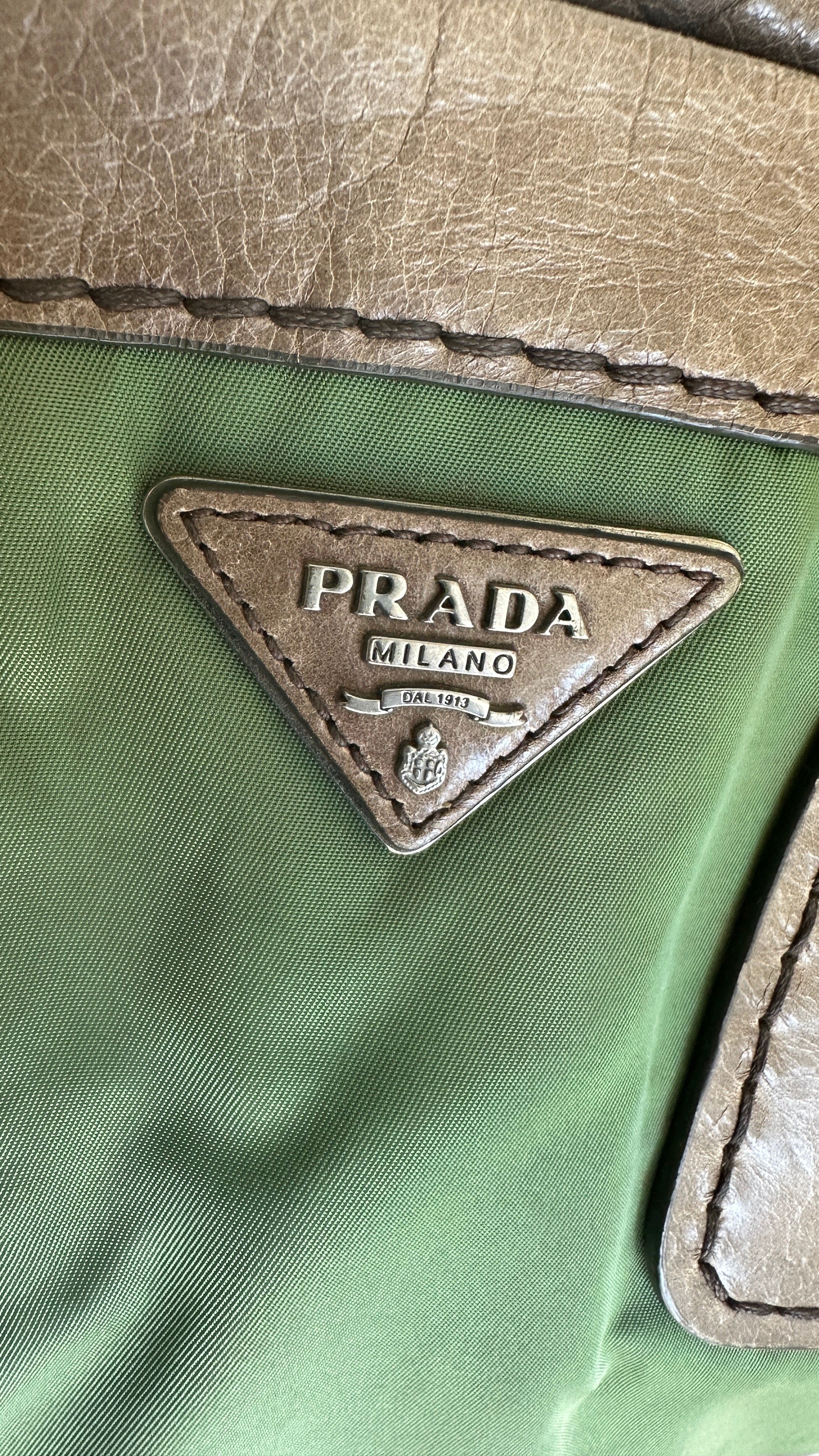 Prada Vintage Nylon and Leather Bag