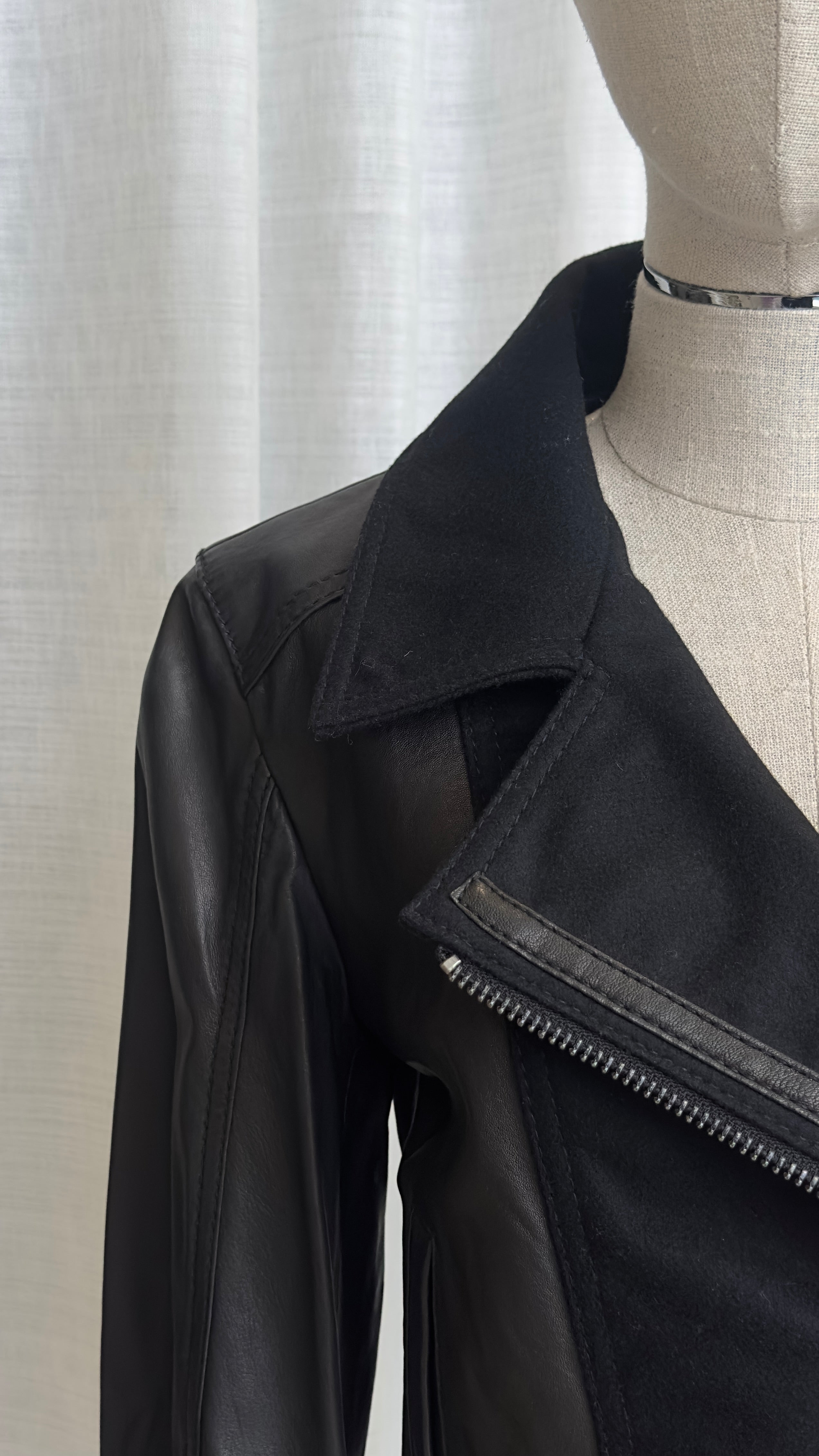 Dolce & Gabbana Leather Jacket In Black