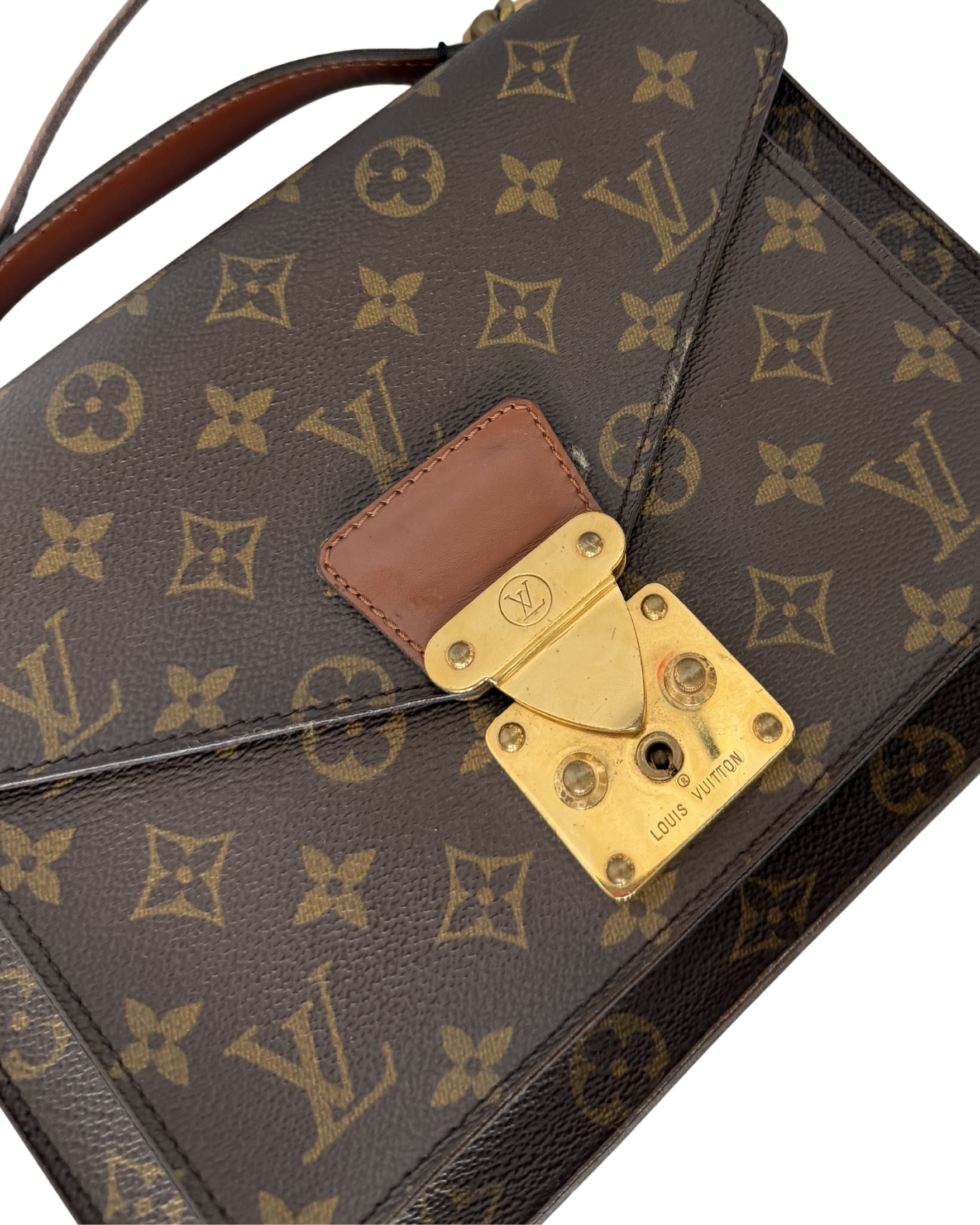 LOUIS VUITTON MONOGRAM MONCEAU BAG IN BROWN