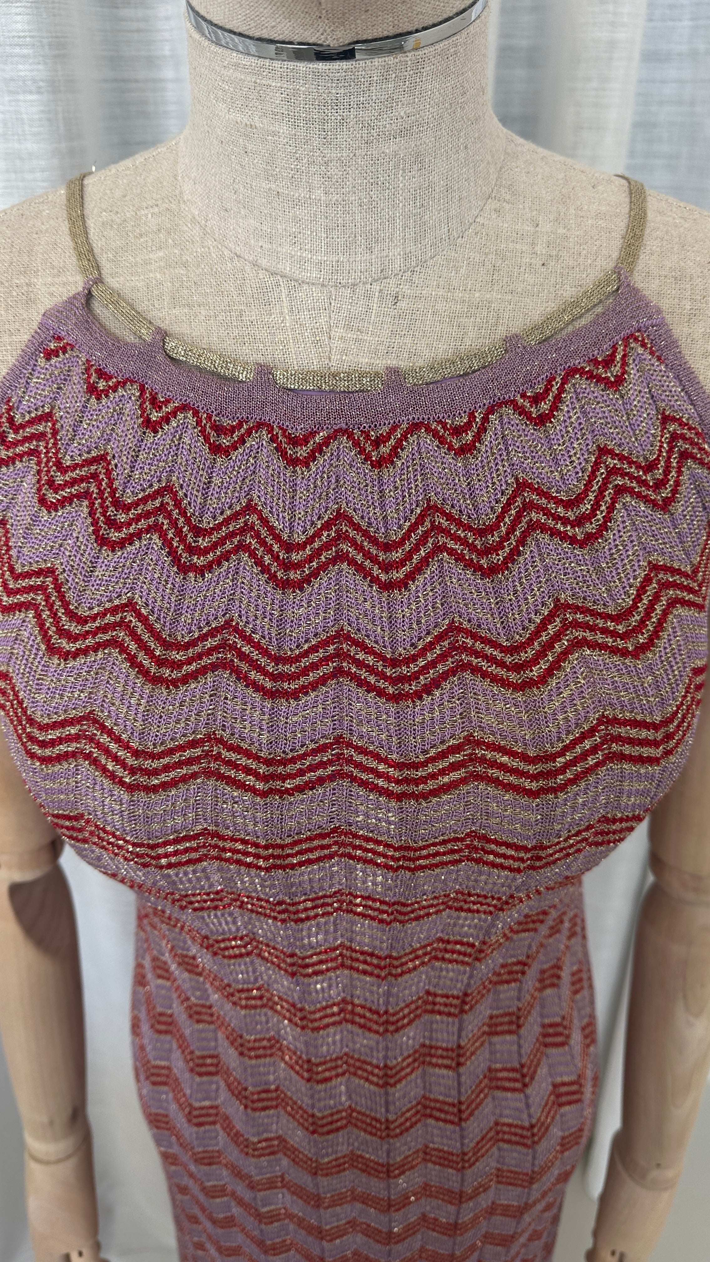 MISSONI LONG DRESS IN LILAC