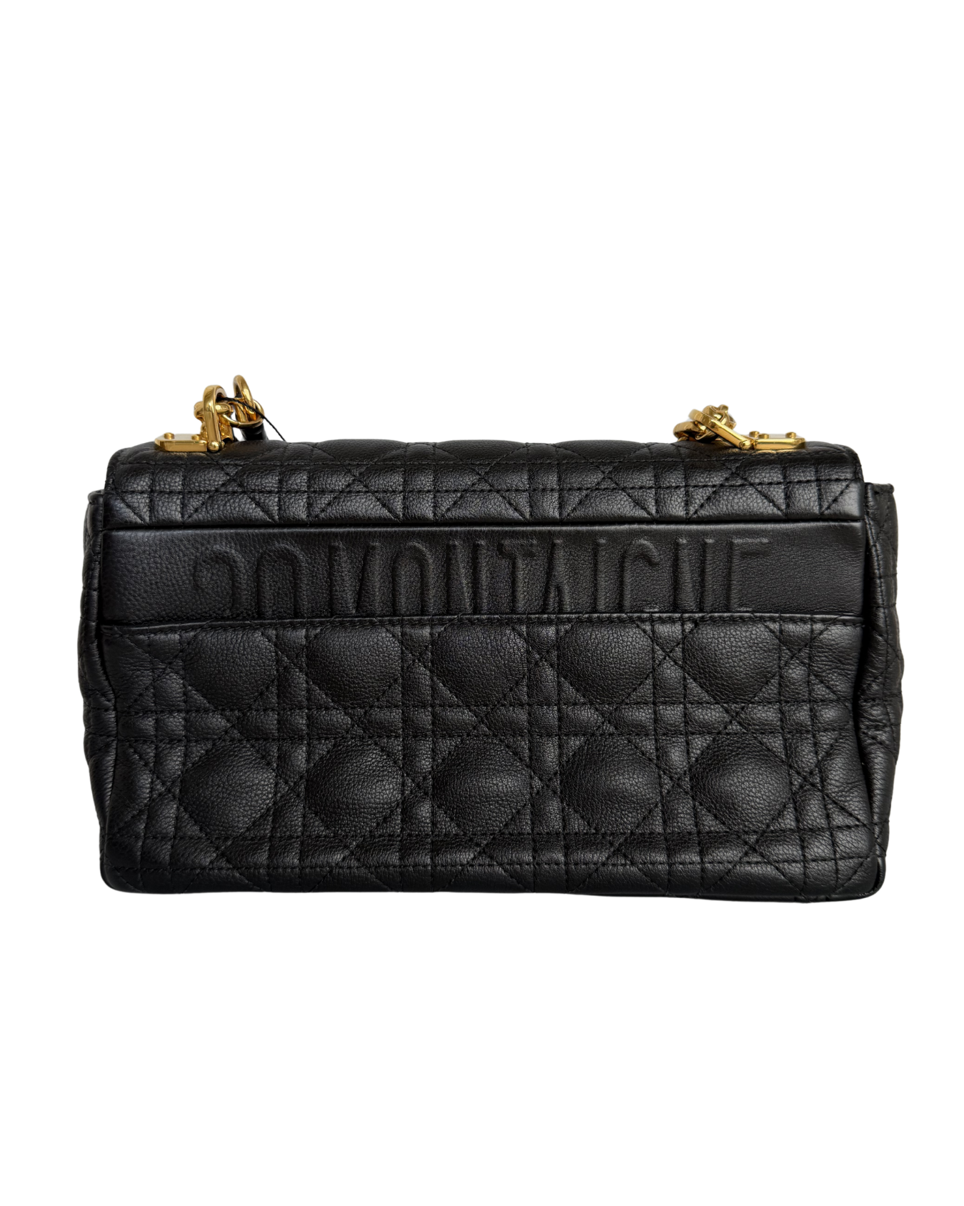 DIOR MEDIUM CARO BAG CANNAGE CALFSKIN IN BLACK