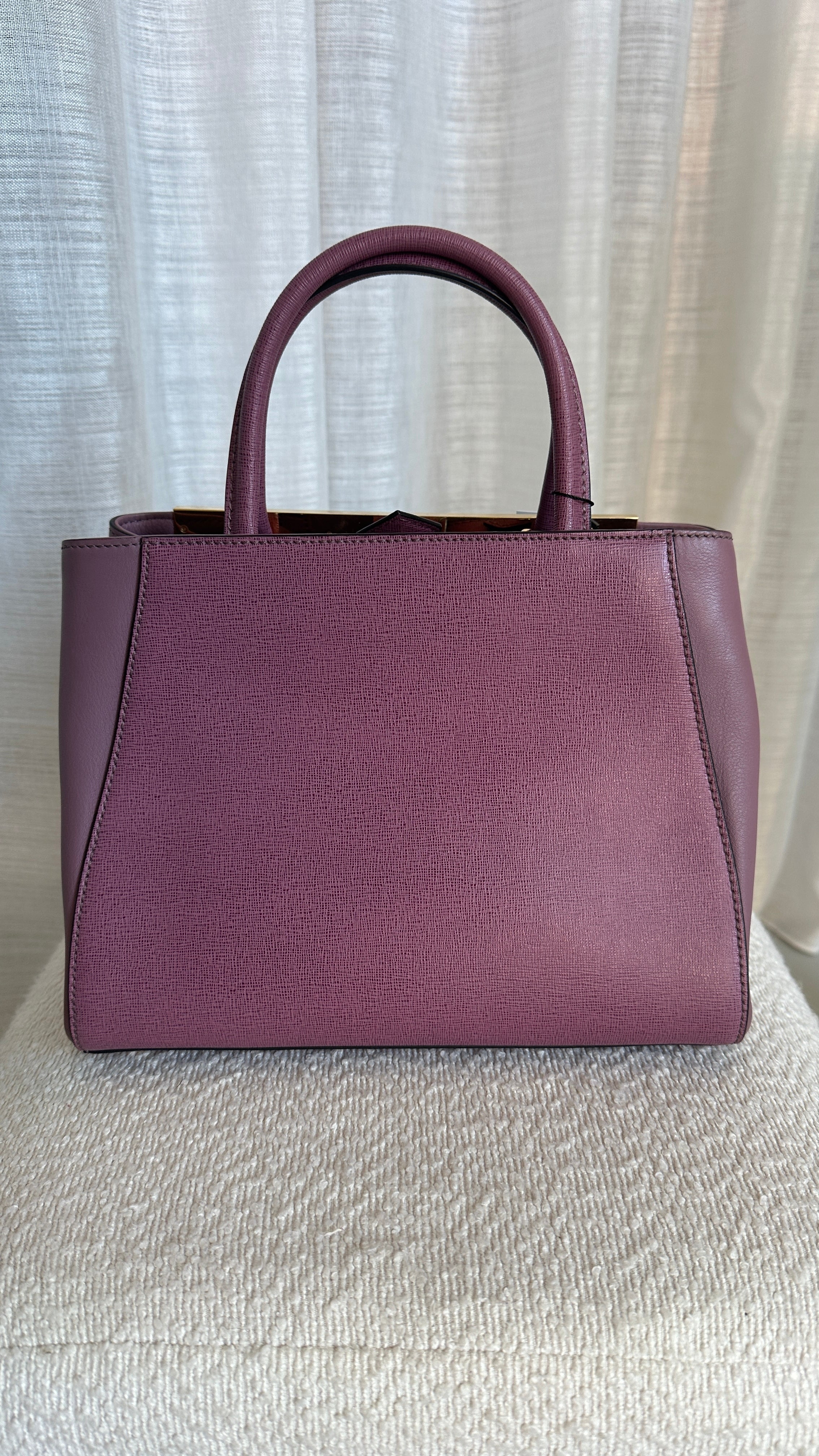 FENDI VITELLO ELITE FLAMINGO PETITE 2 JOURS - IN OLD ROSE