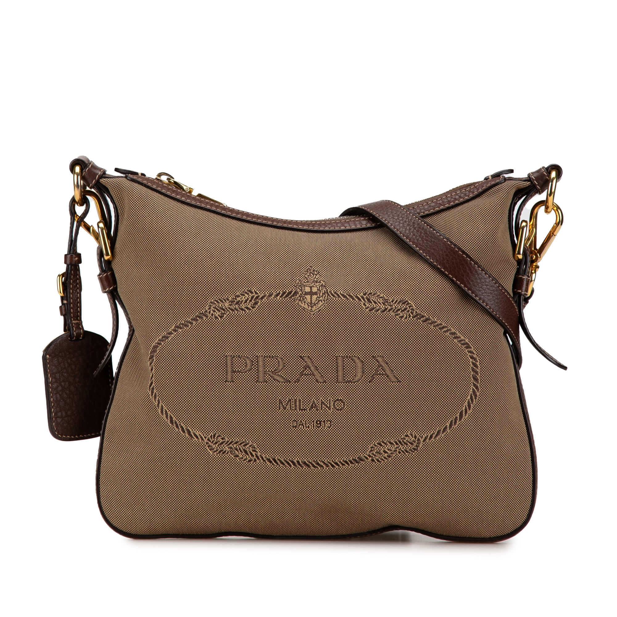 Prada Vintage Canapa Logo Crossbody Bag