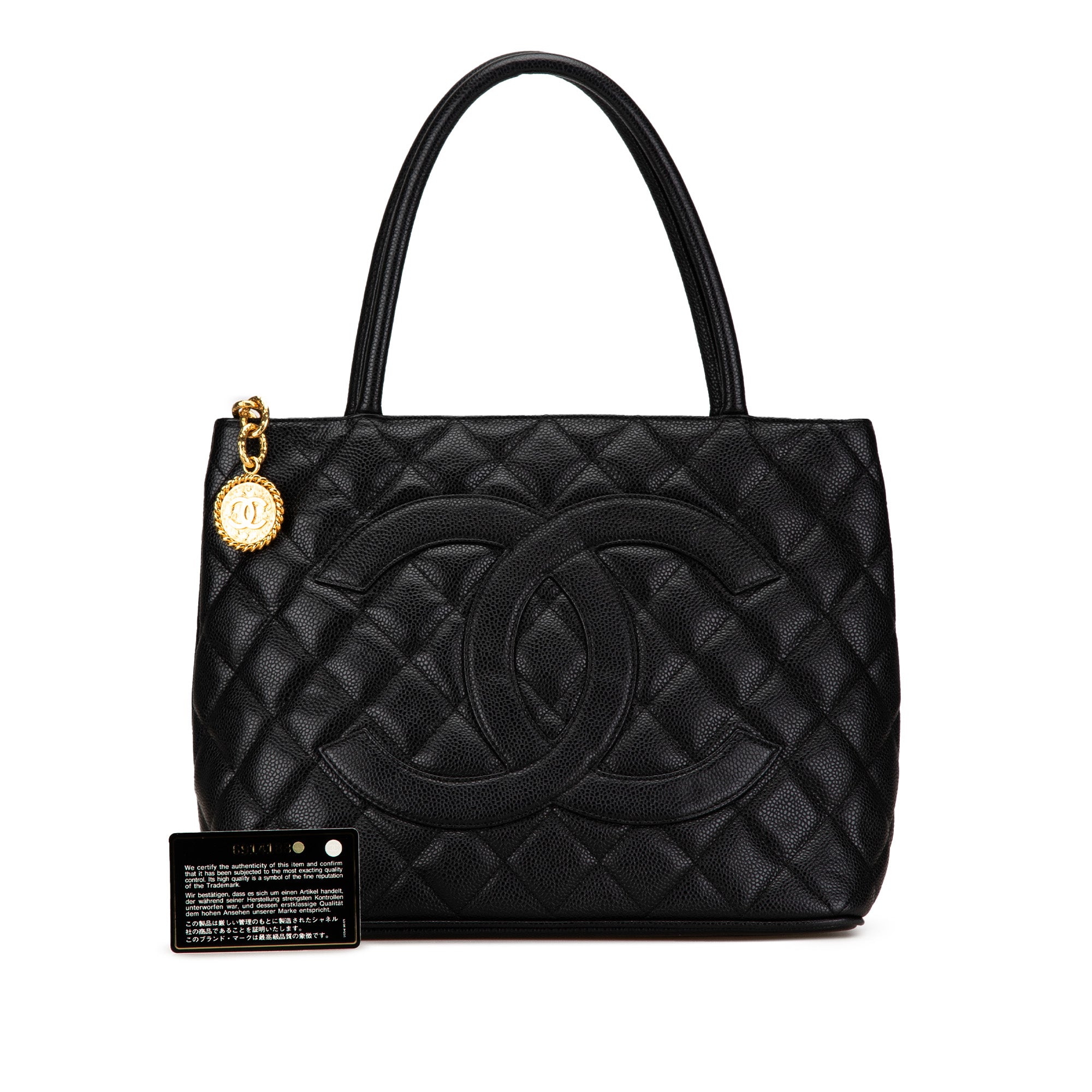 Chanel Caviar Medallion Tote Bag