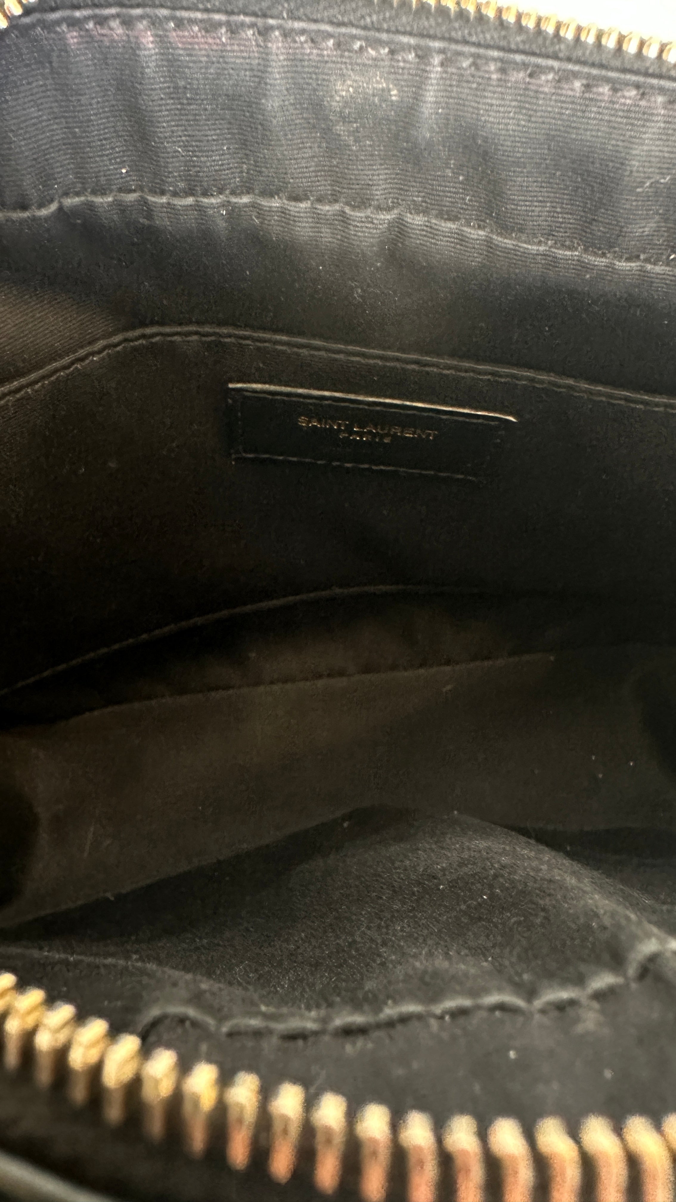 SAINT LAURENT LOU CROSSBODY BAG - IN BLACK