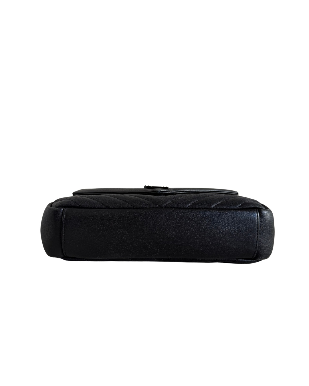 Saint Laurent Medium Collège Shoulder Bag Black with Black Hardwere
