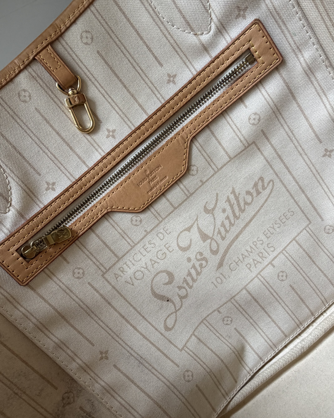 Lv Neverfull Damier Azur MM