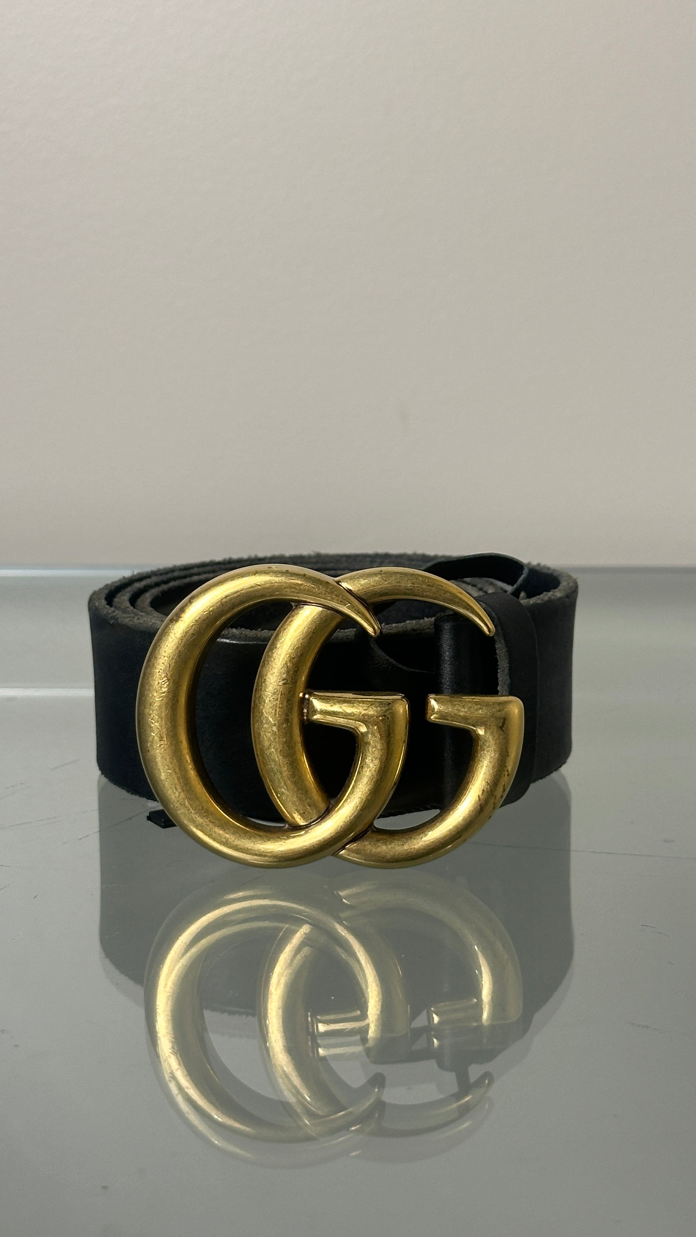 GUCCI GG BELT IN BLACK