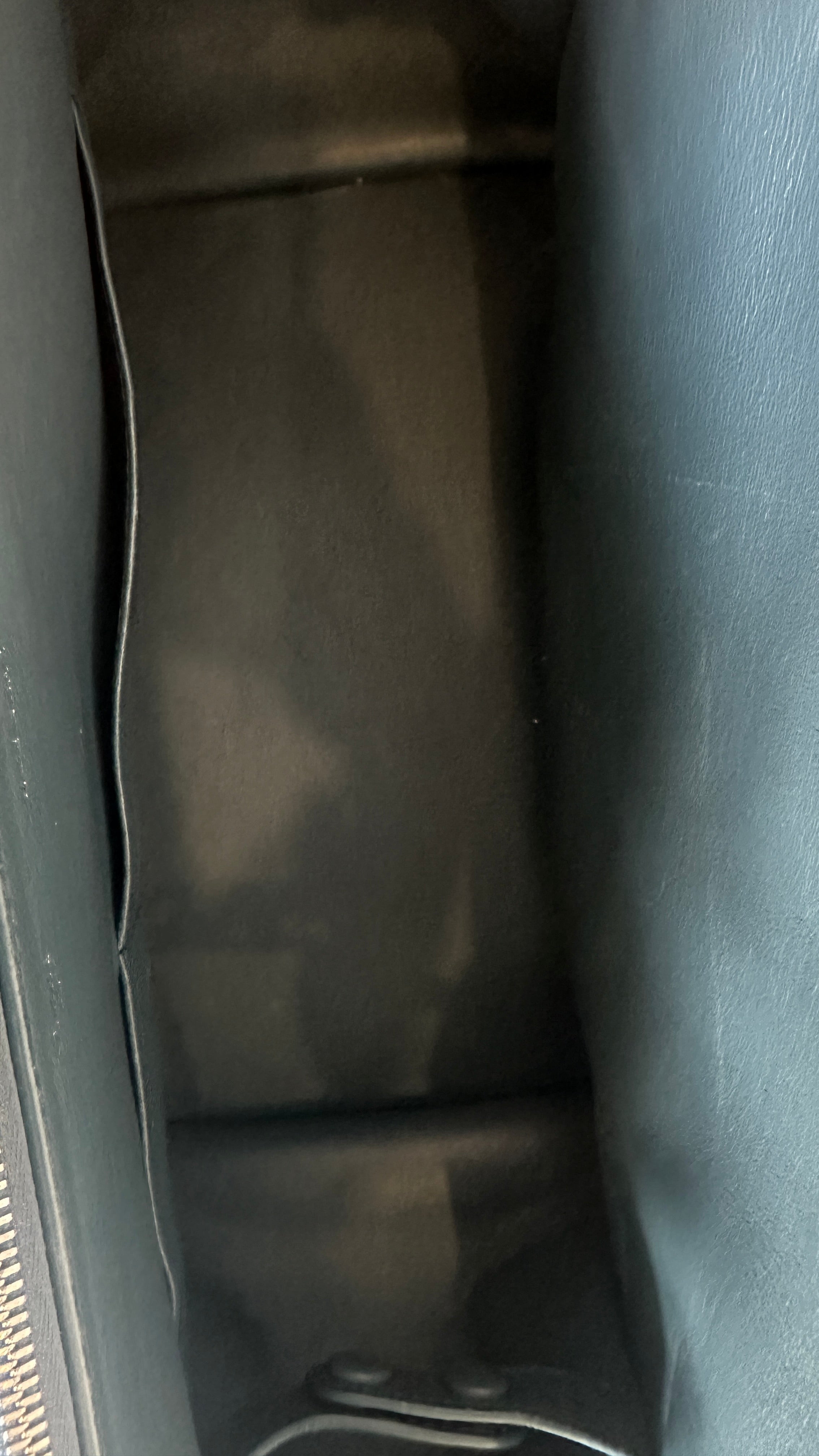 CÉLINE TRAPEZE LEATHER SUEDE HANDBAG - IN BLUE