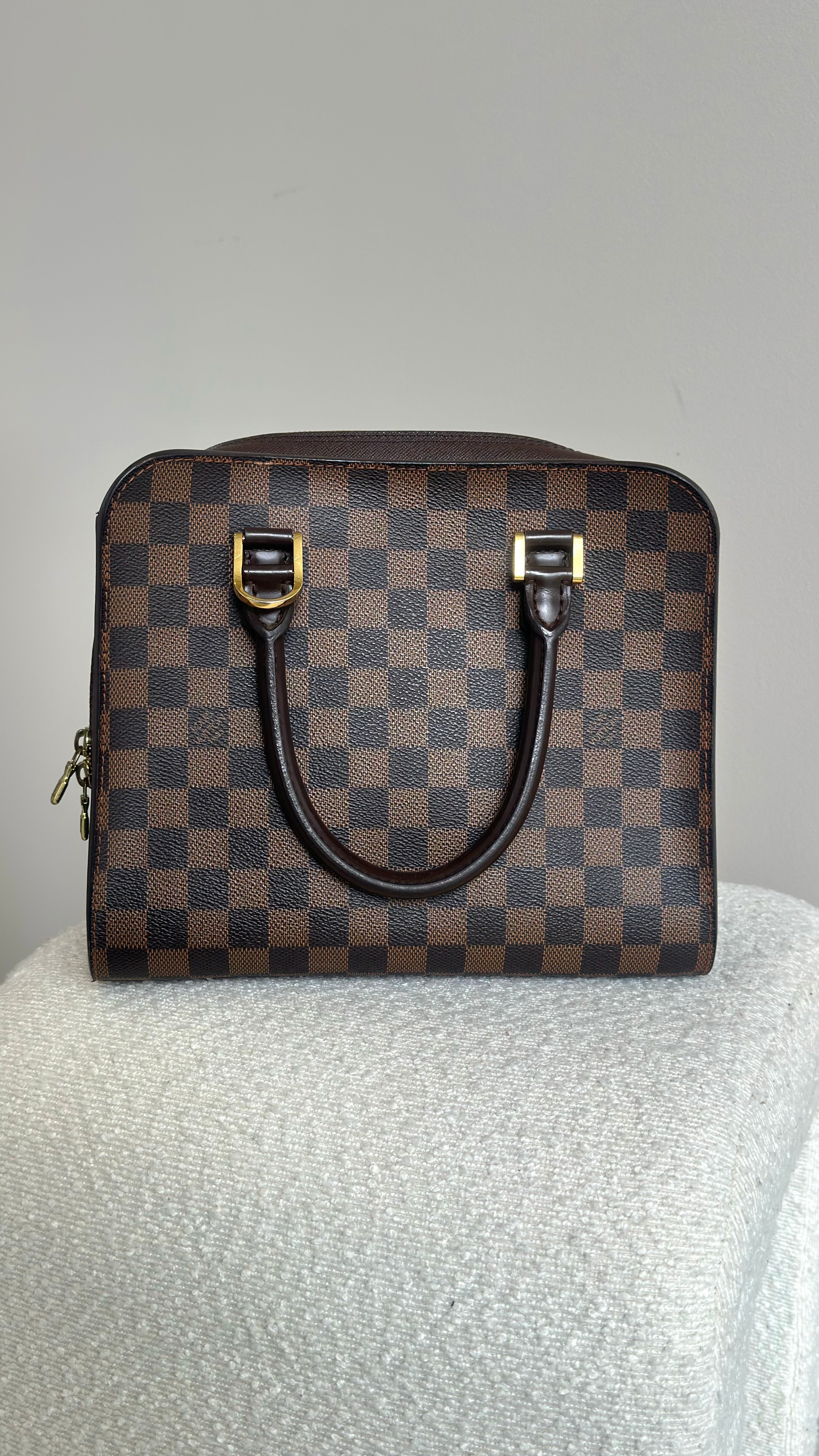 LOUIS VUITTON DAMIER EBENE TRIANA IN BROWN