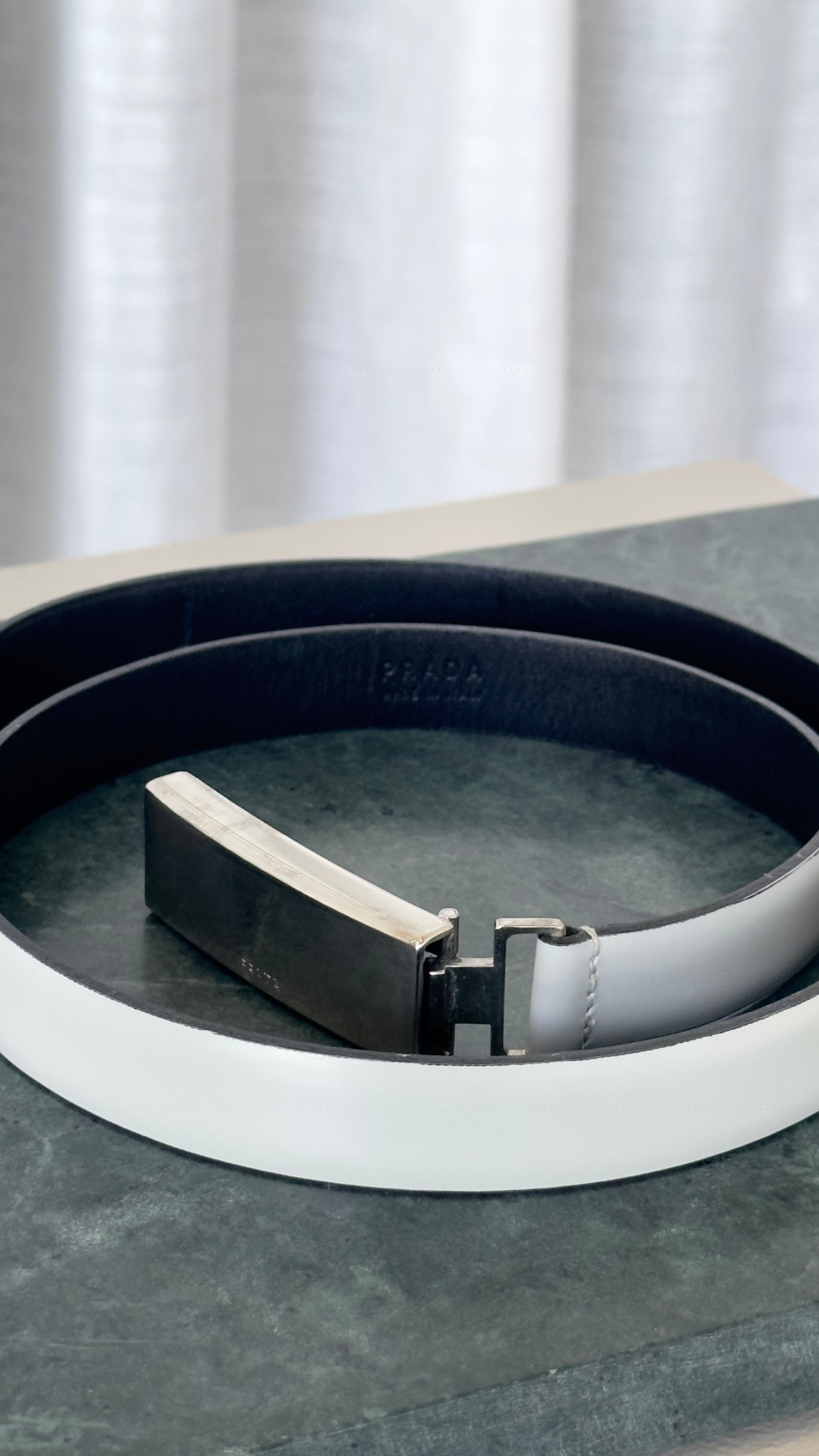 PRADA BELT IN GREY