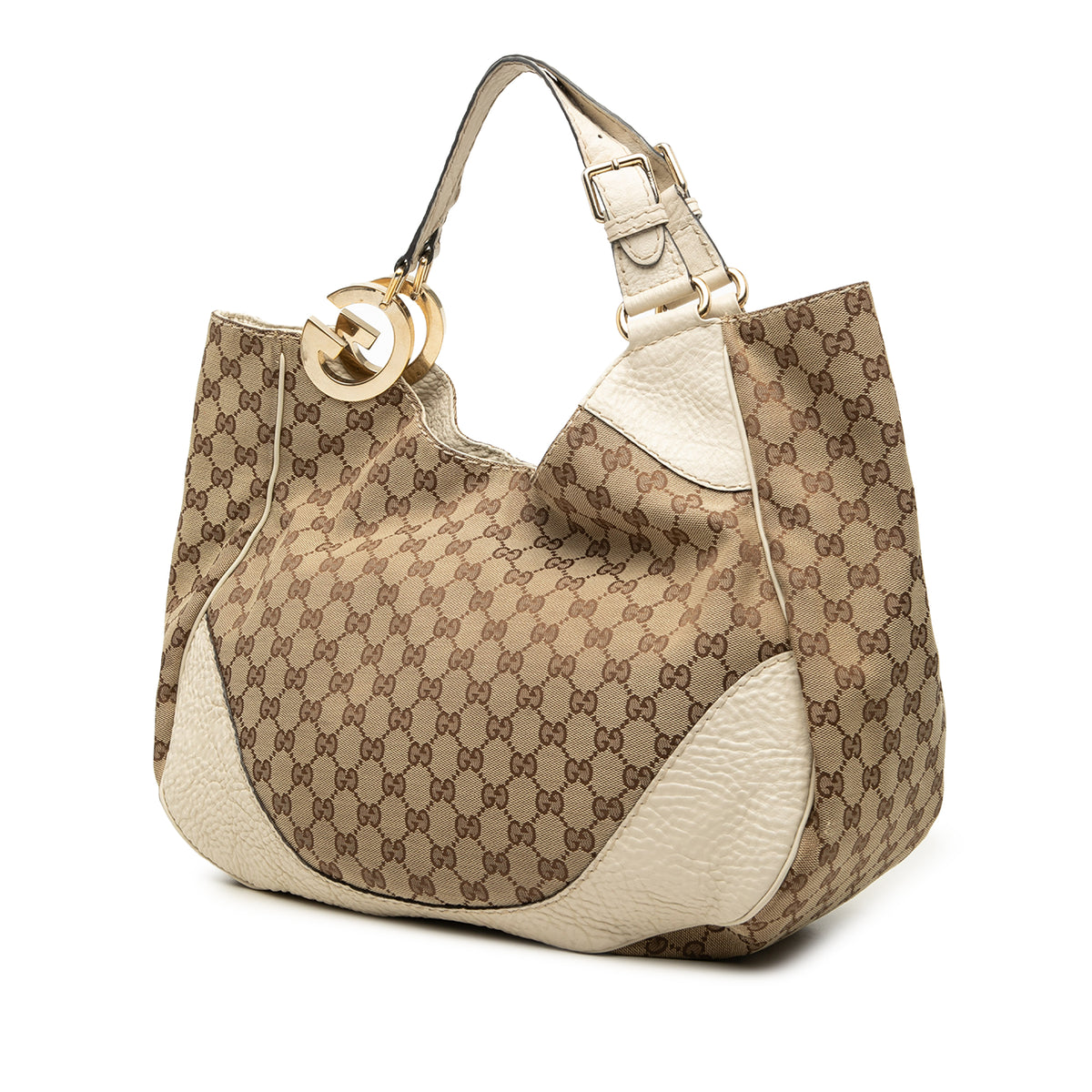 Gucci GG Canvas Charlotte Tote White