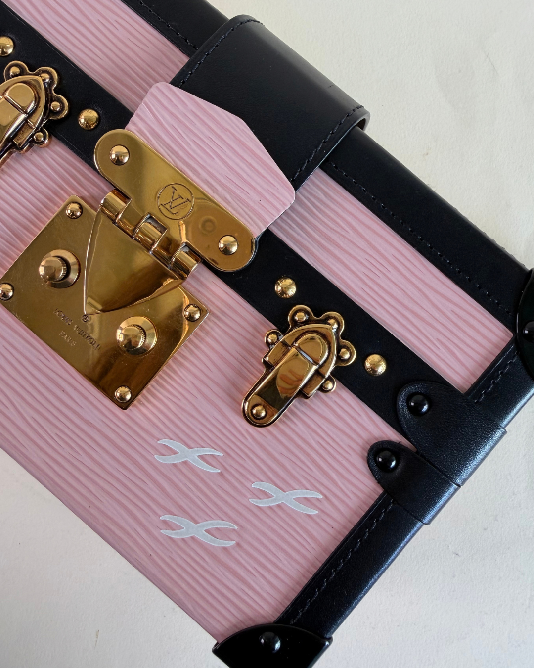 Louis Vuitton Petite Malle Bag in Baby Pink