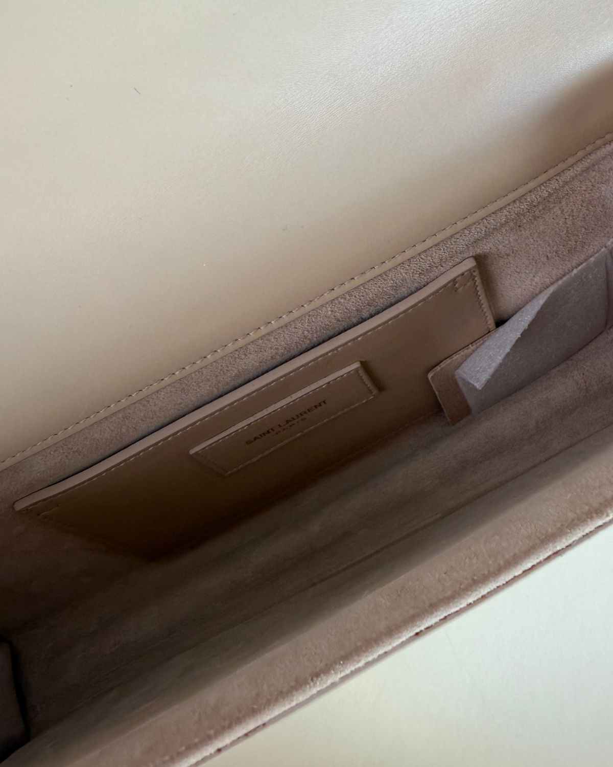 Saint Laurent Leather Kate Clutch