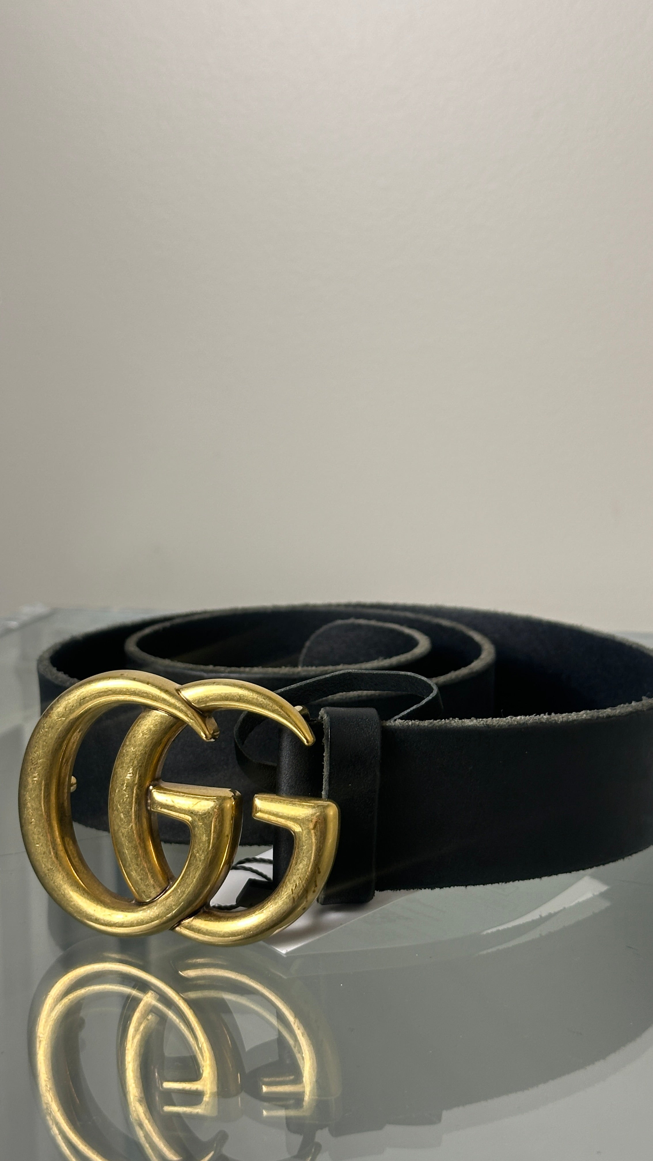 GUCCI GG BELT IN BLACK