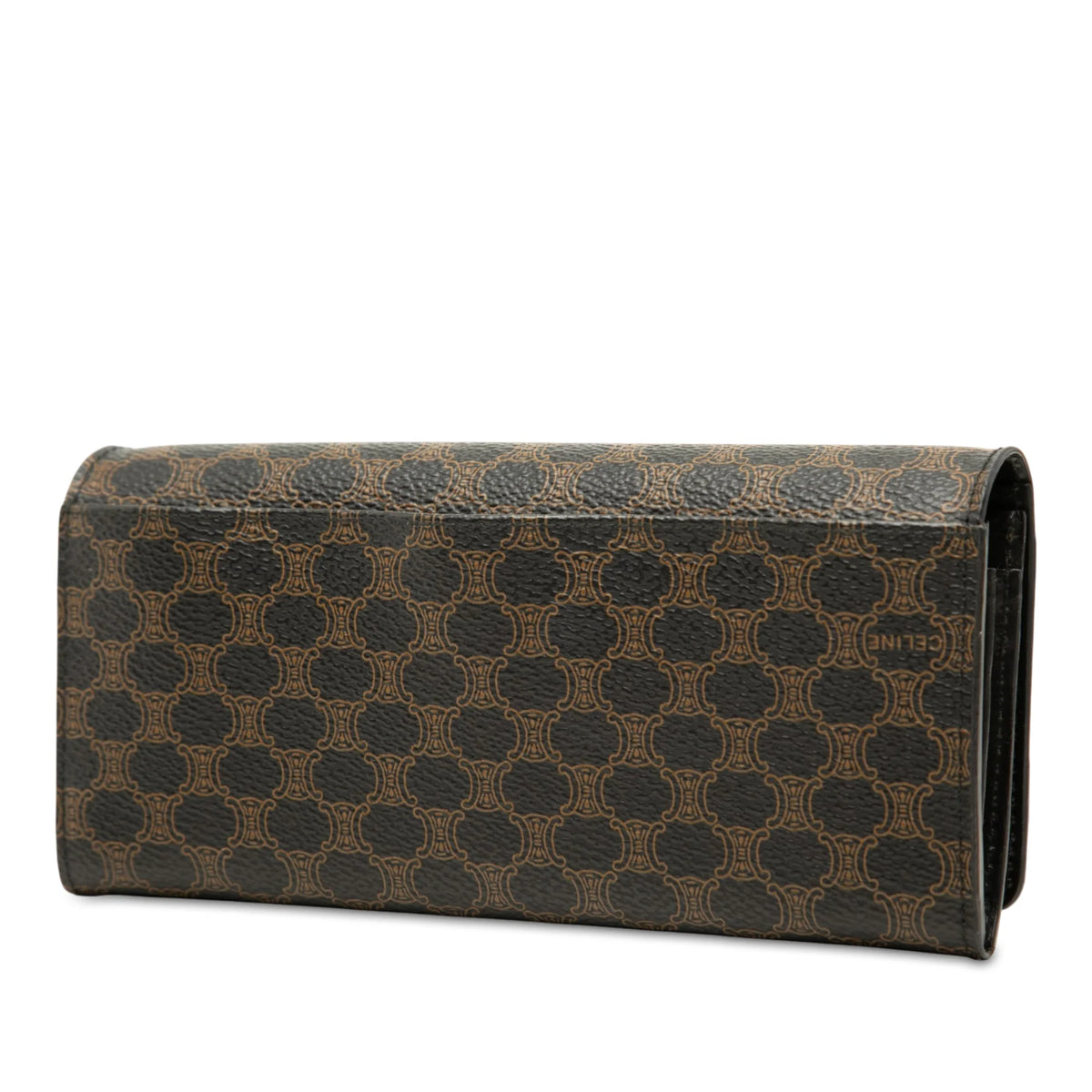 Celine Macadam Coated Canvas Long Wallet
