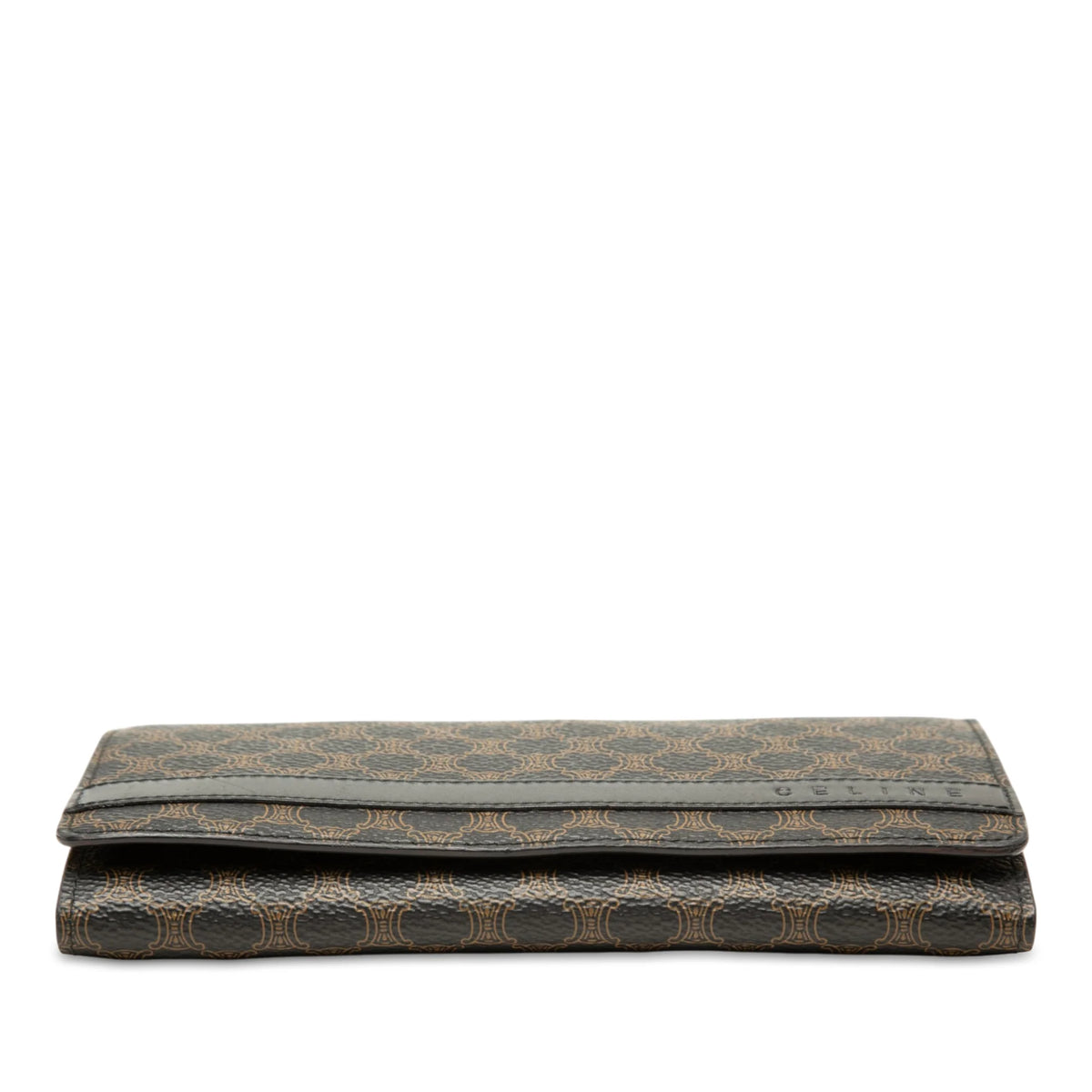 Celine Macadam Coated Canvas Long Wallet