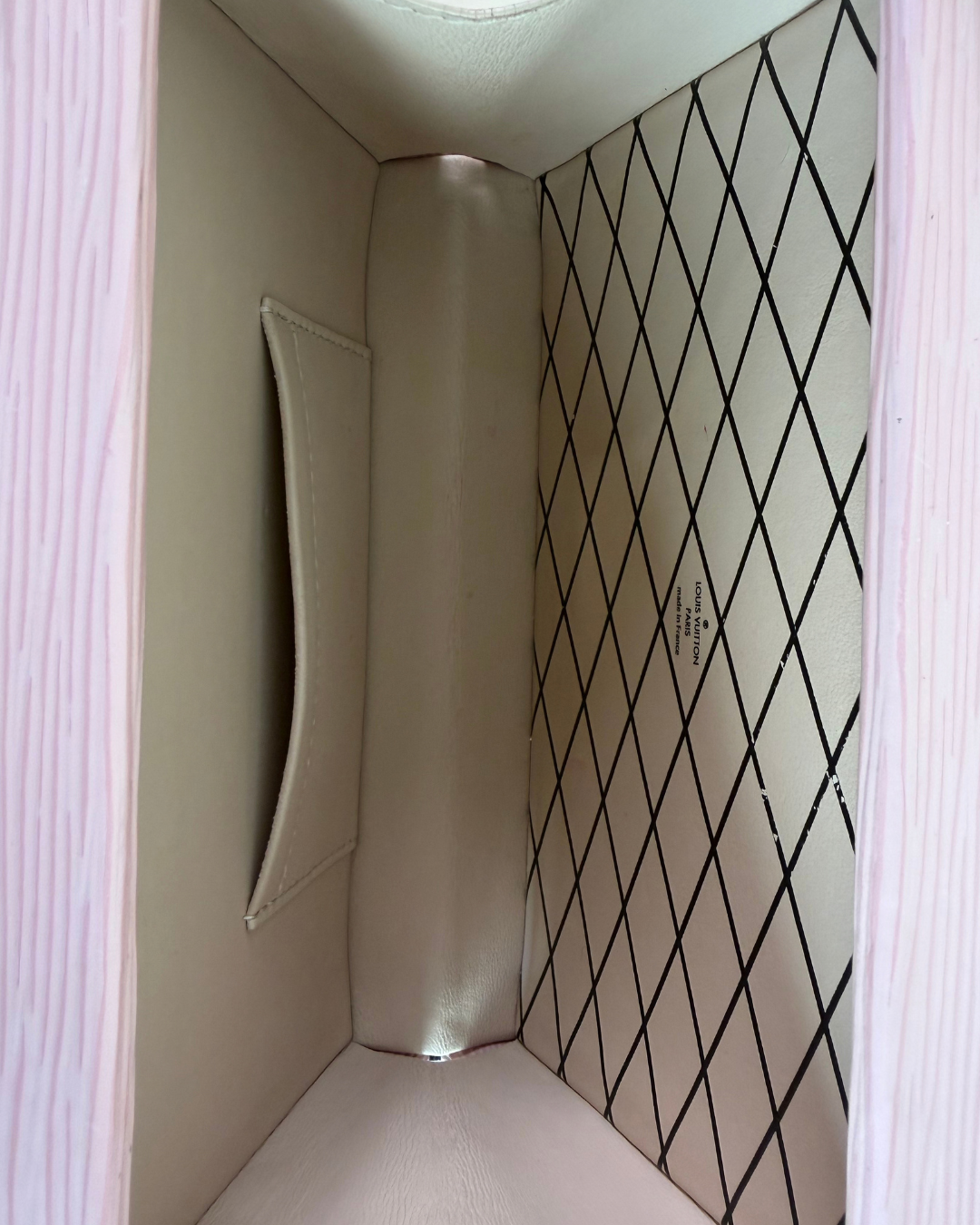 Louis Vuitton Petite Malle Bag in Baby Pink