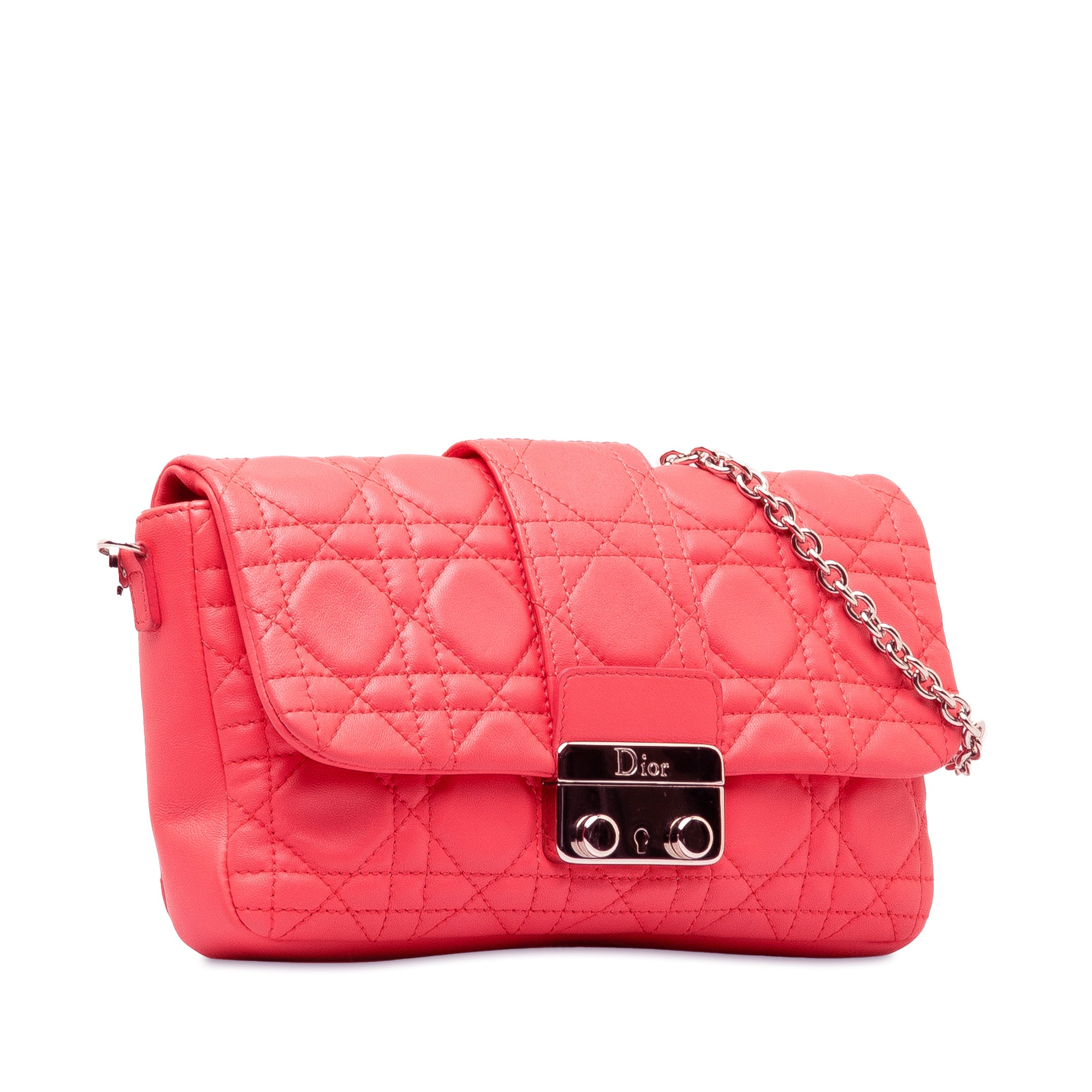 Dior Cannage Miss Dior Promenade Crossbody In Pink