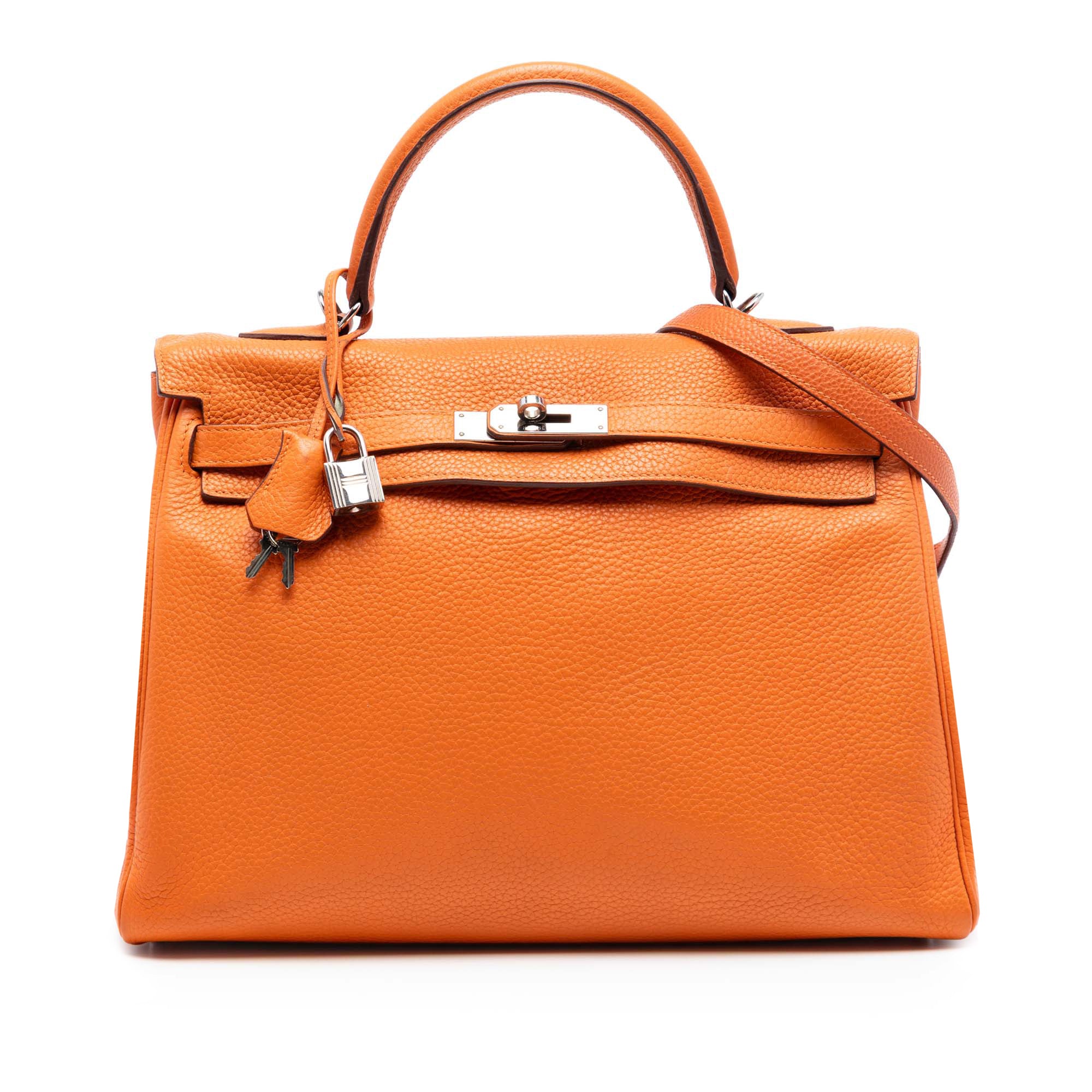 Hermès Togo Kelly II Retourne 35 Orange
