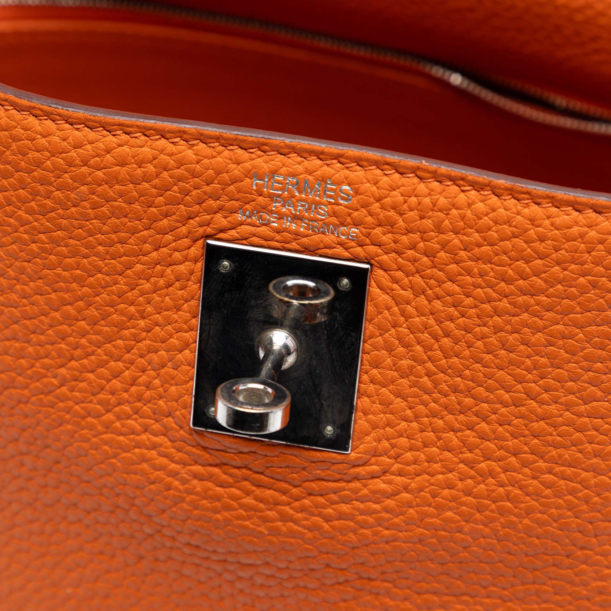 Hermès Togo Kelly II Retourne 35 Orange