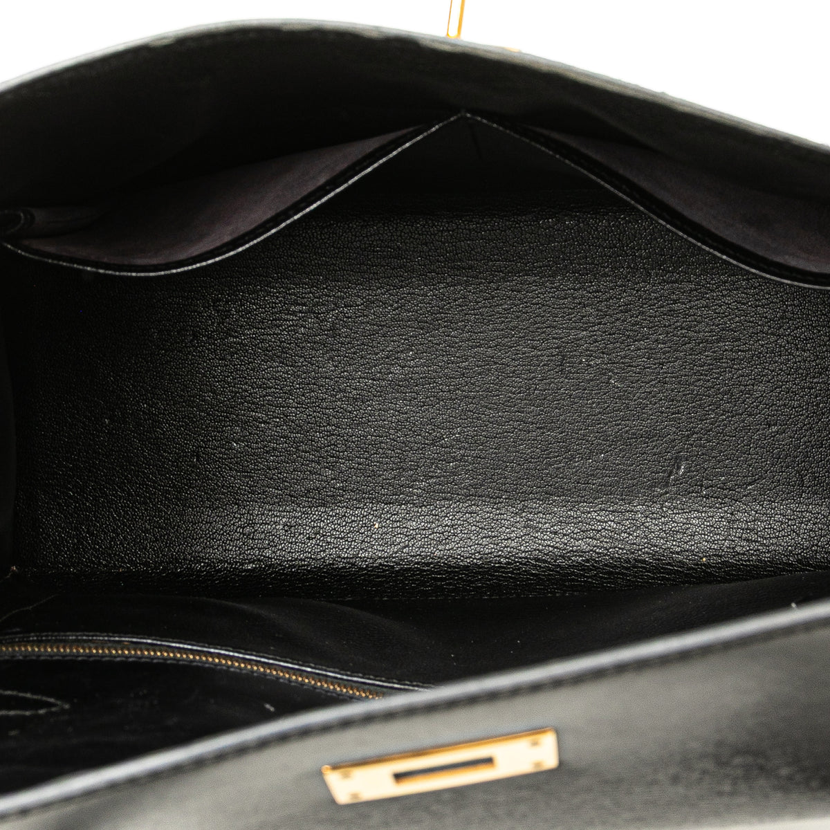 Hermès Box Calf Kelly Sellier 32 Black