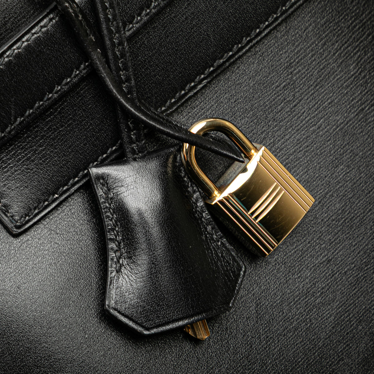 Hermès Box Calf Kelly Sellier 32 Black