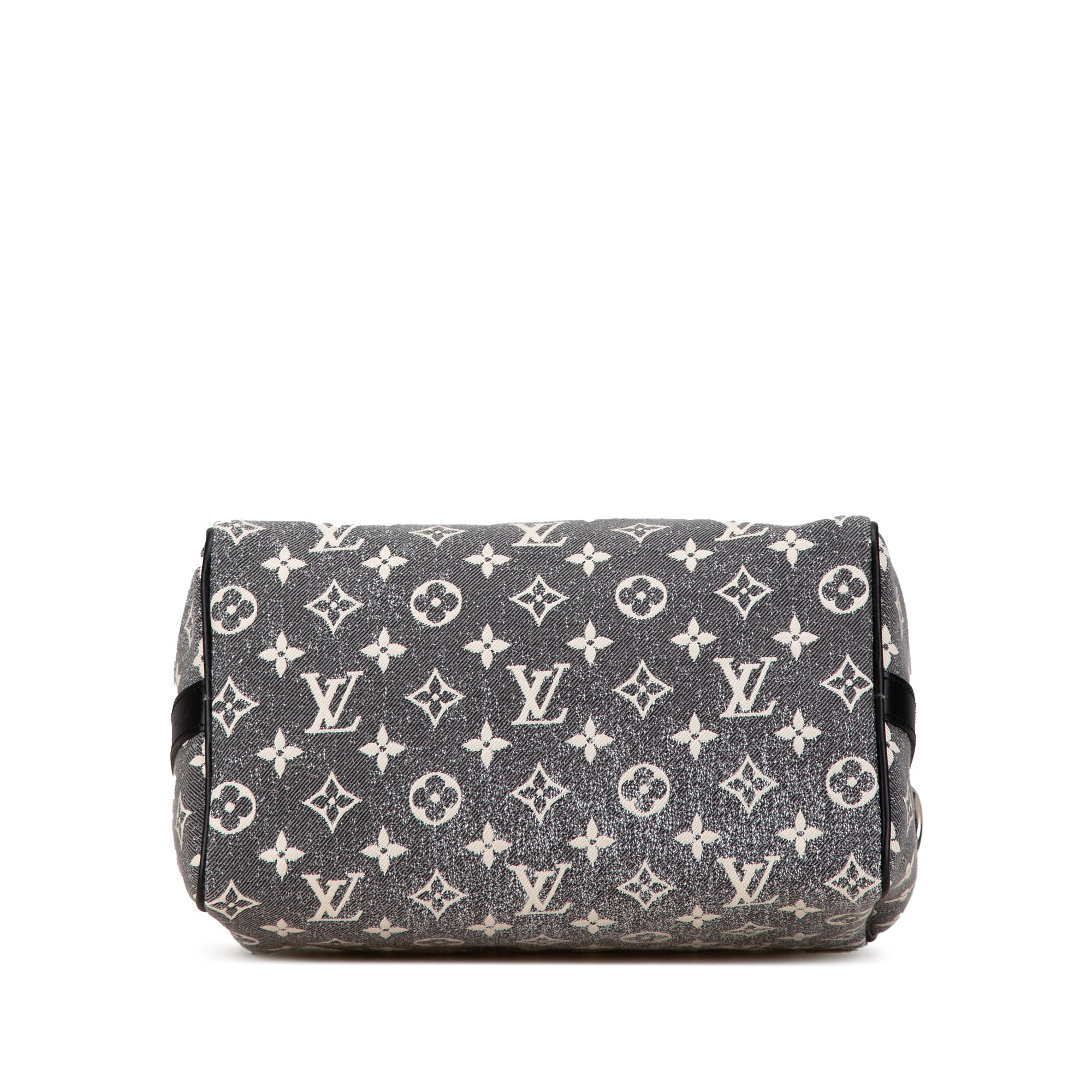 Louis Vuitton Monogram Jacquard Denim Speedy Bandouliere 25 In Grey