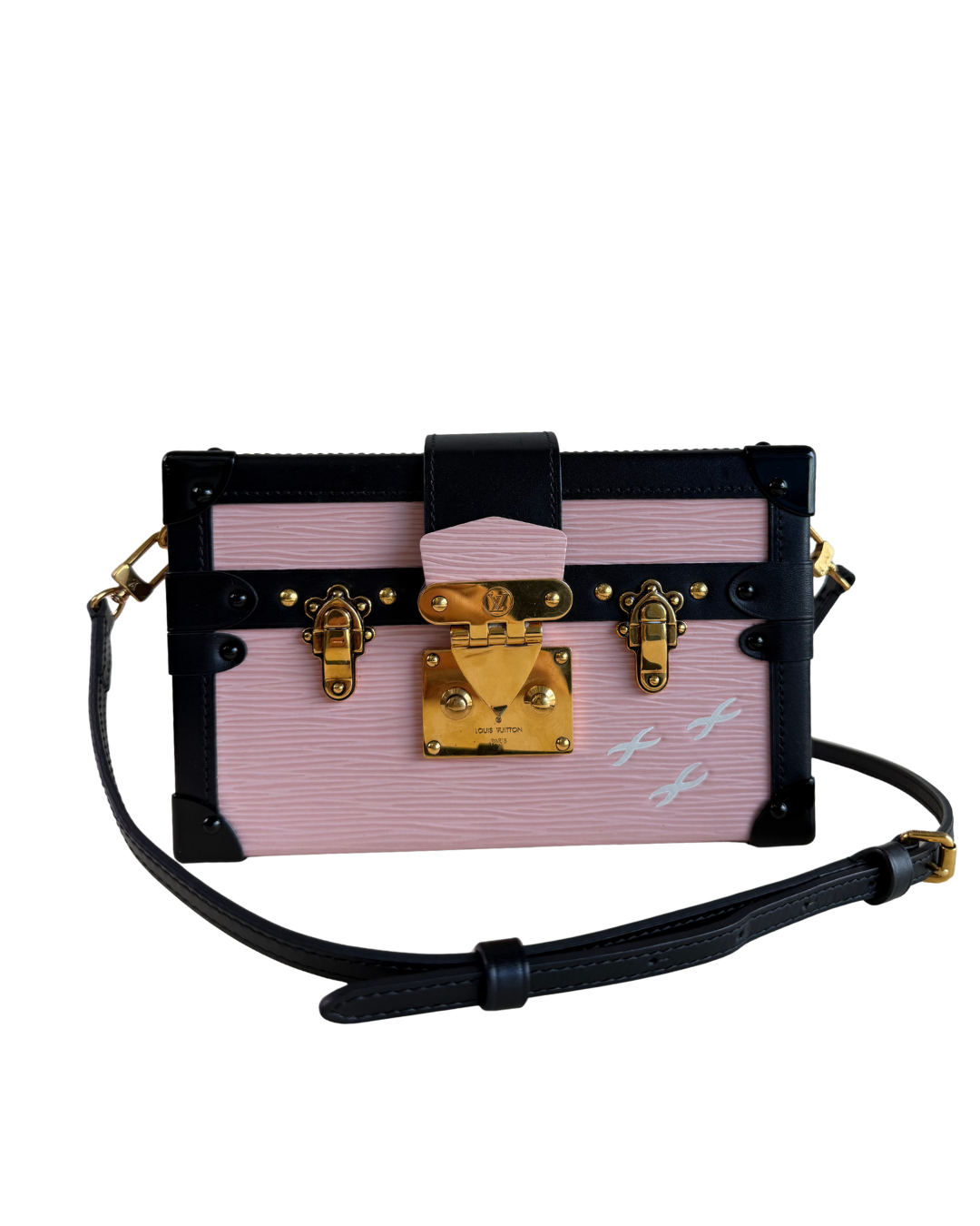 Louis Vuitton Petite Malle Bag in Baby Pink