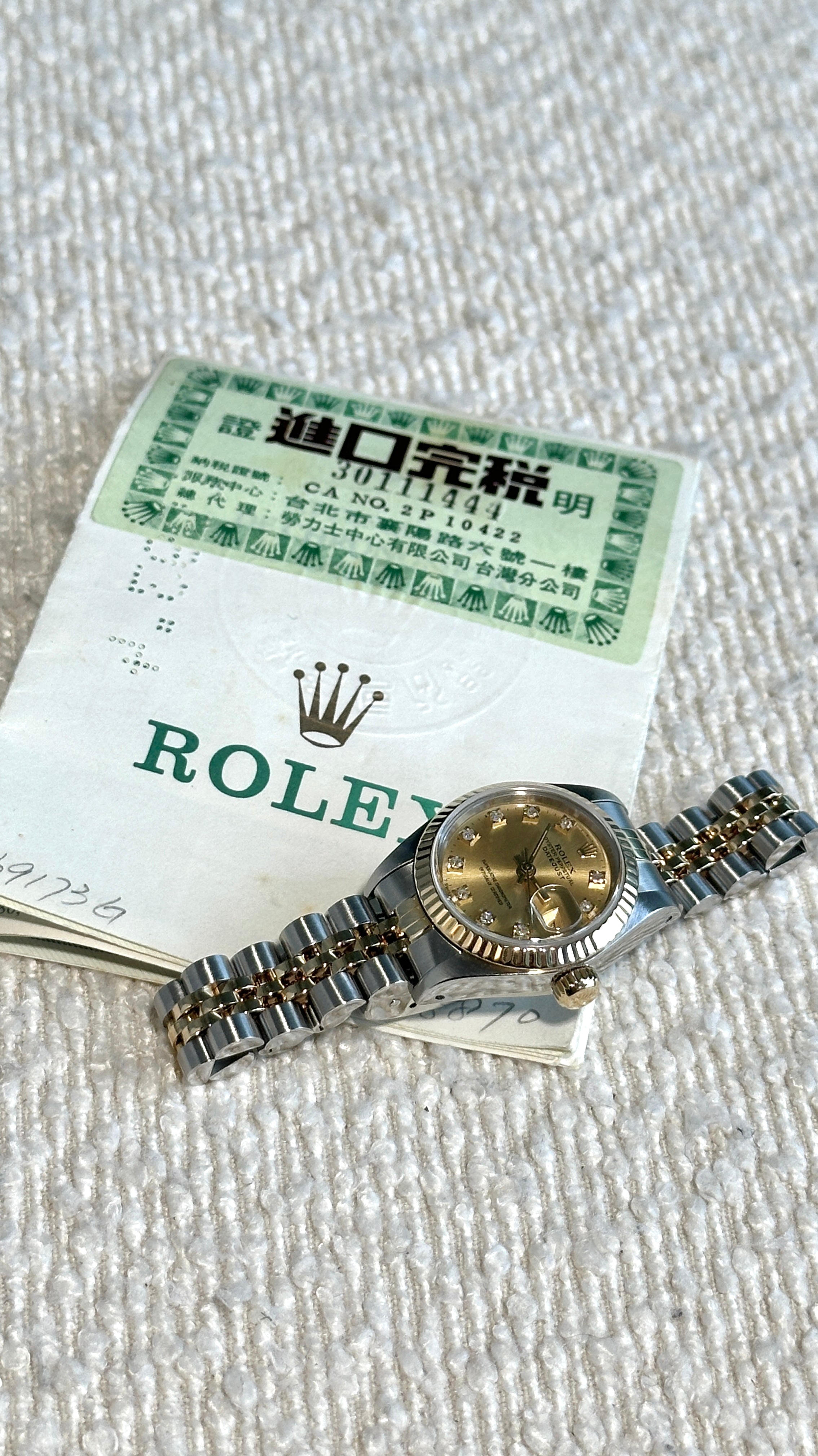 ROLEX LADY DATEJUST 26MM IN STEEL AND GOLD WITH DIAMONDS