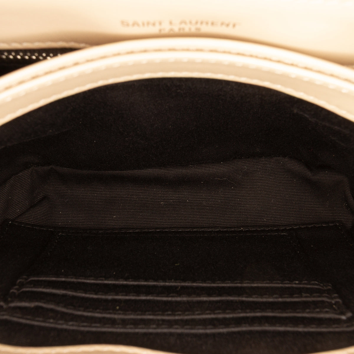 Saint Laurent Toy Matelasse Calfskin Monogram LouLou Crossbody Beige