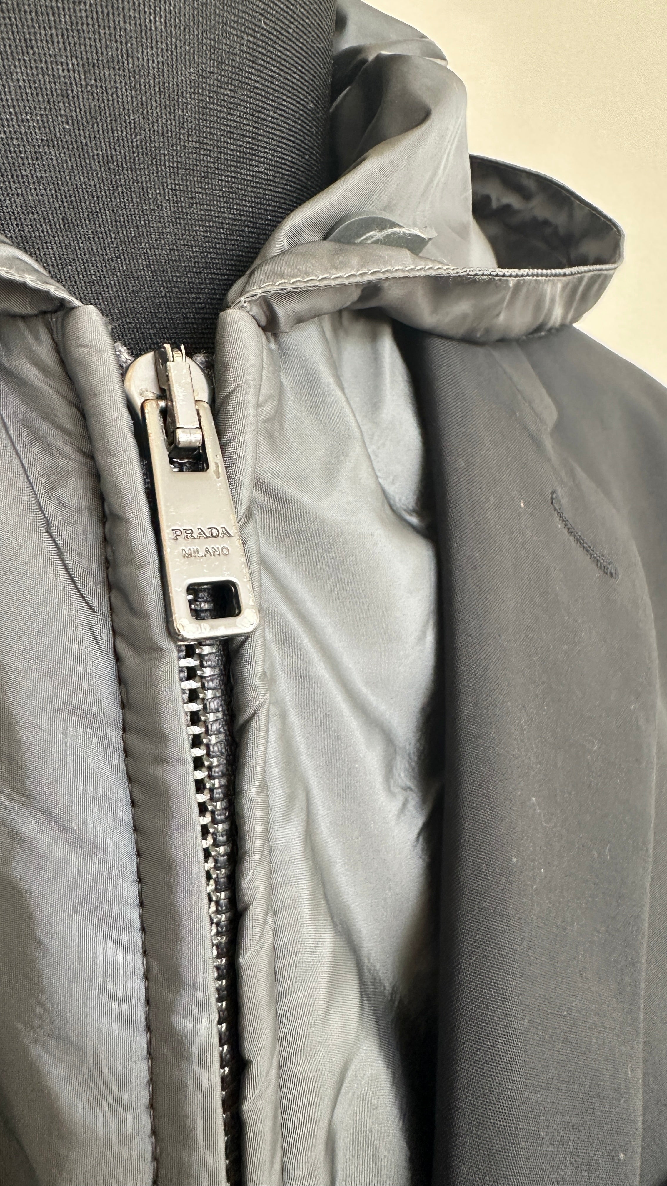 Prada Blazer Removable Nylon Hood